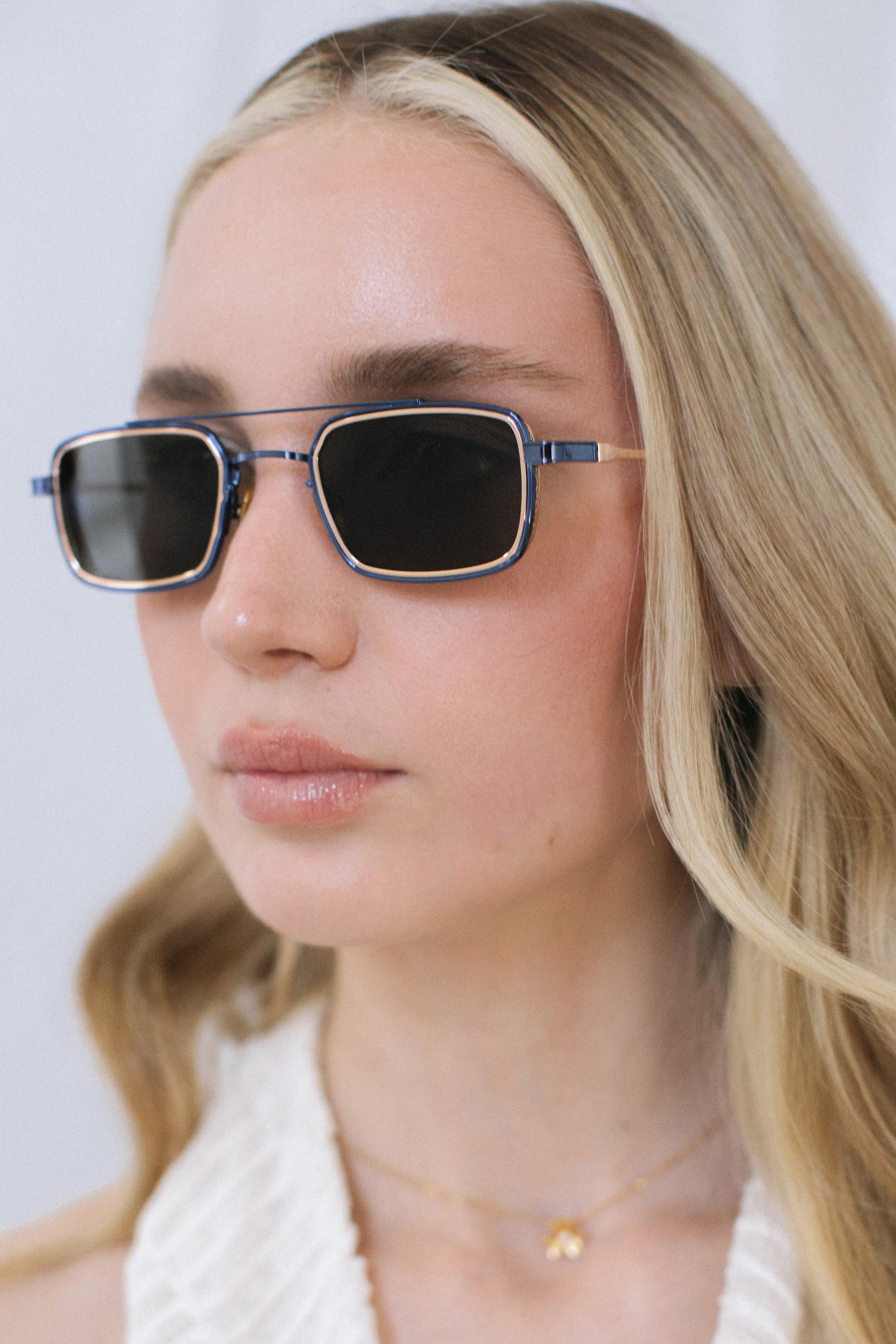 Sion Navy Gold Black Güneş Gözlüğü