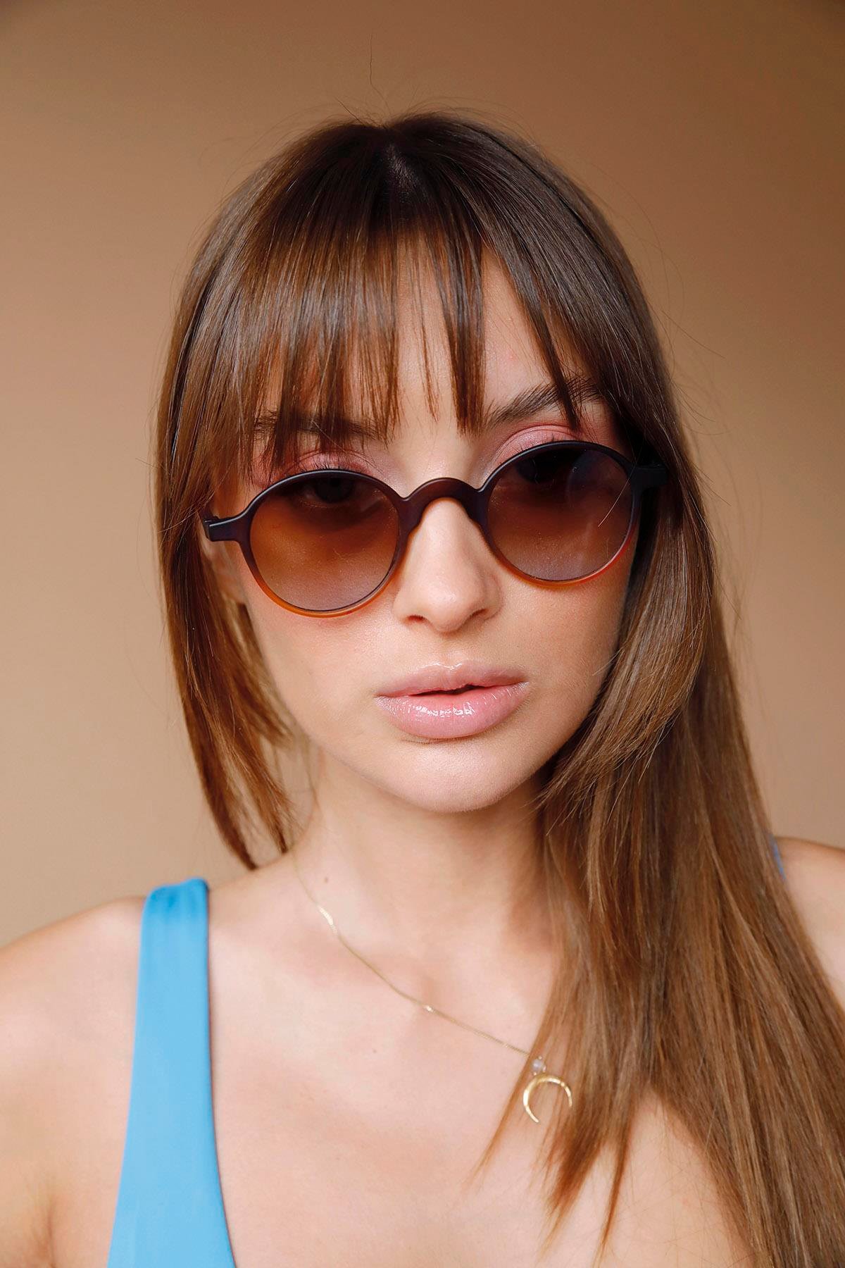 Sokrat Brown Nude Brown Blue Güneş Gözlüğü