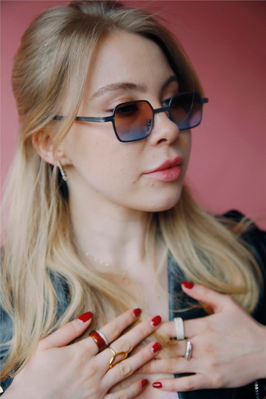 Sophie Grey Orange Blue Güneş Gözlüğü