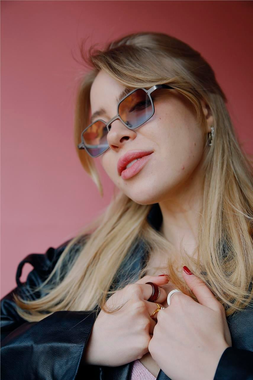 Sophie Grey Orange Blue Güneş Gözlüğü