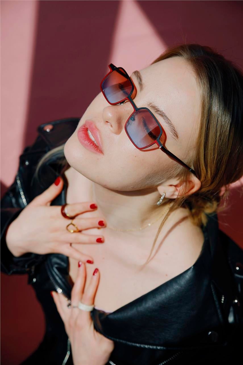 Sophie Red Black Deglare Güneş Gözlüğü