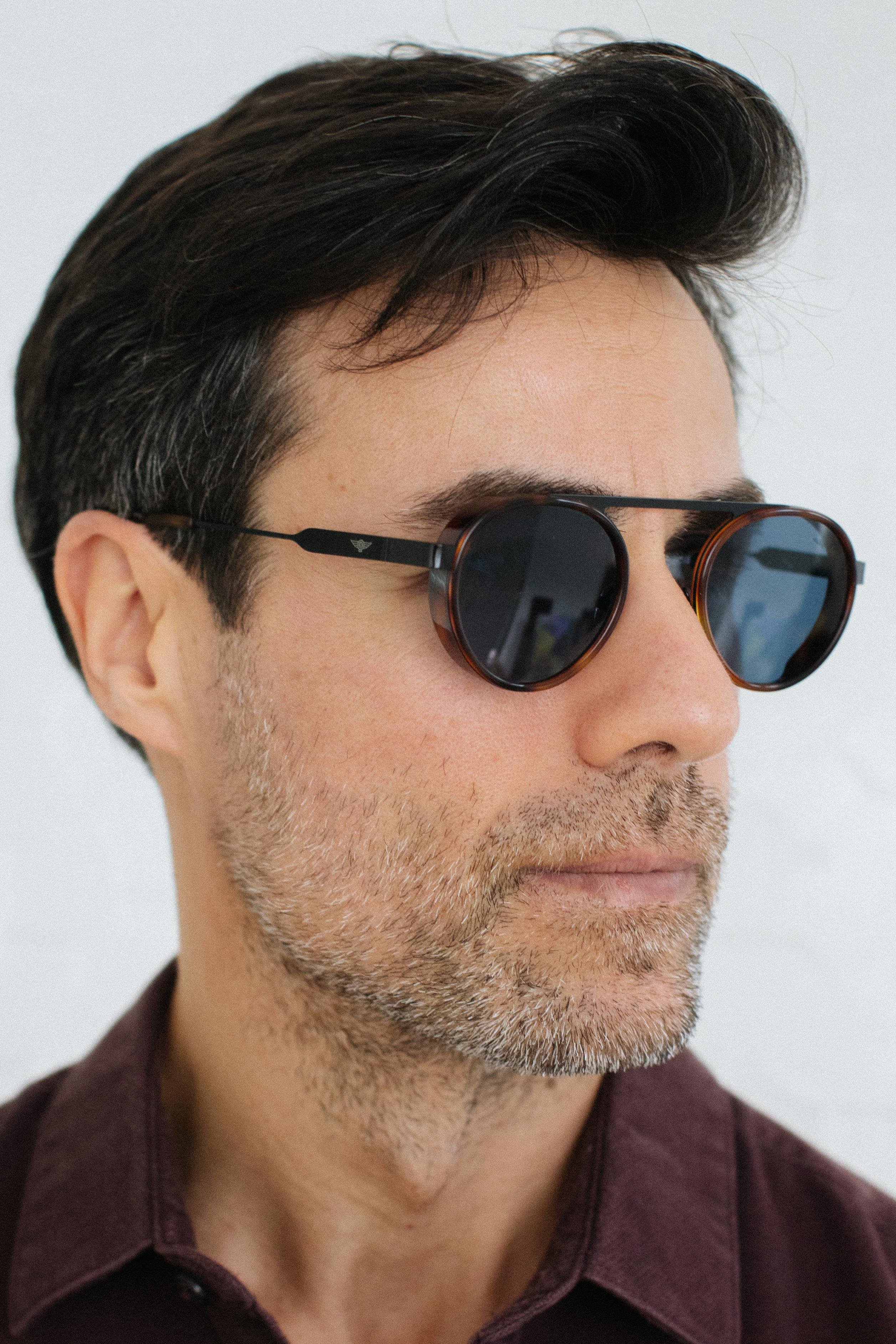 Svend Leopard Black Blue Erkek Güneş Gözlüğü