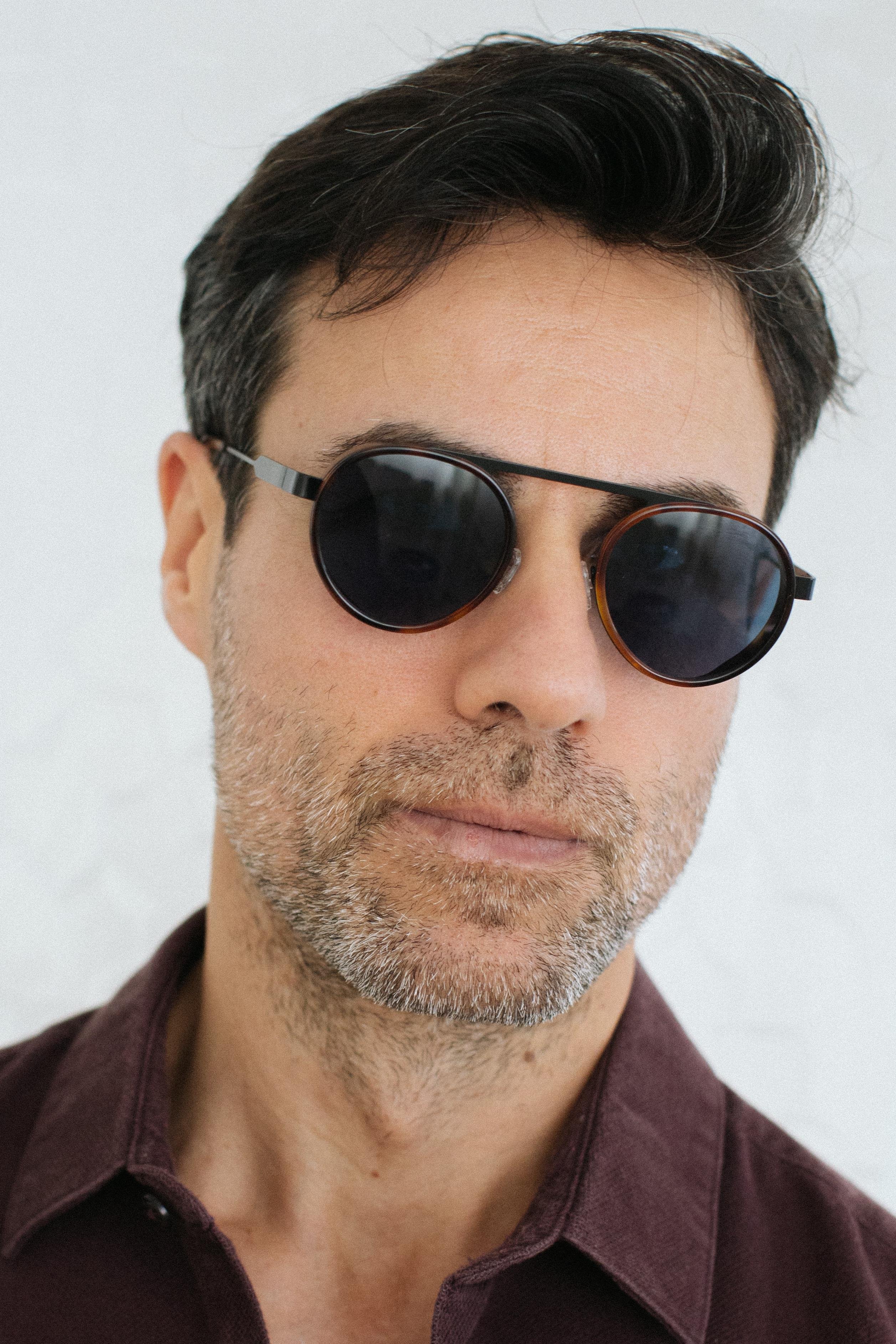 Svend Leopard Black Blue Erkek Güneş Gözlüğü