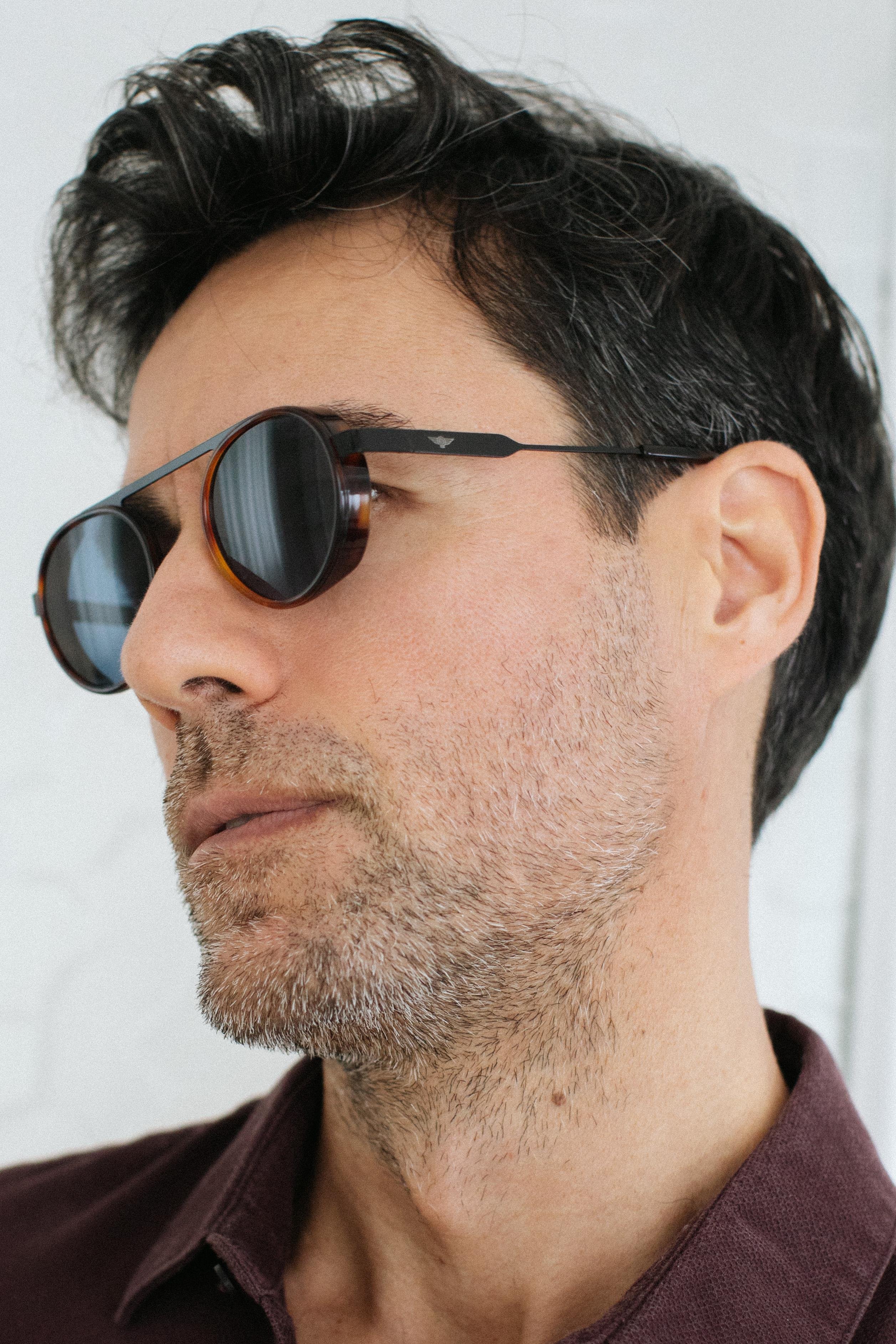 Svend Leopard Black Blue Erkek Güneş Gözlüğü