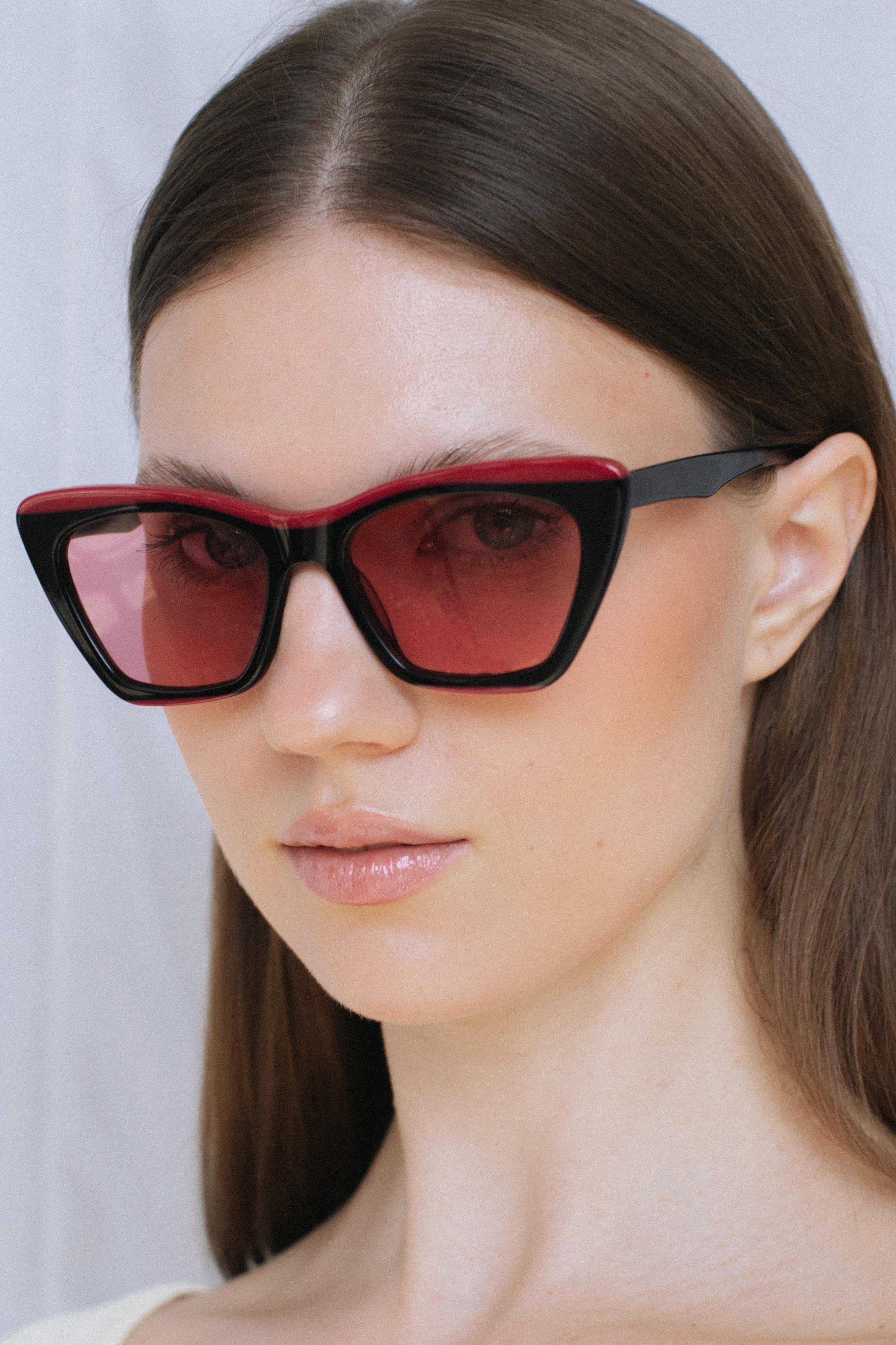 Terje Red Black Pink Güneş Gözlüğü