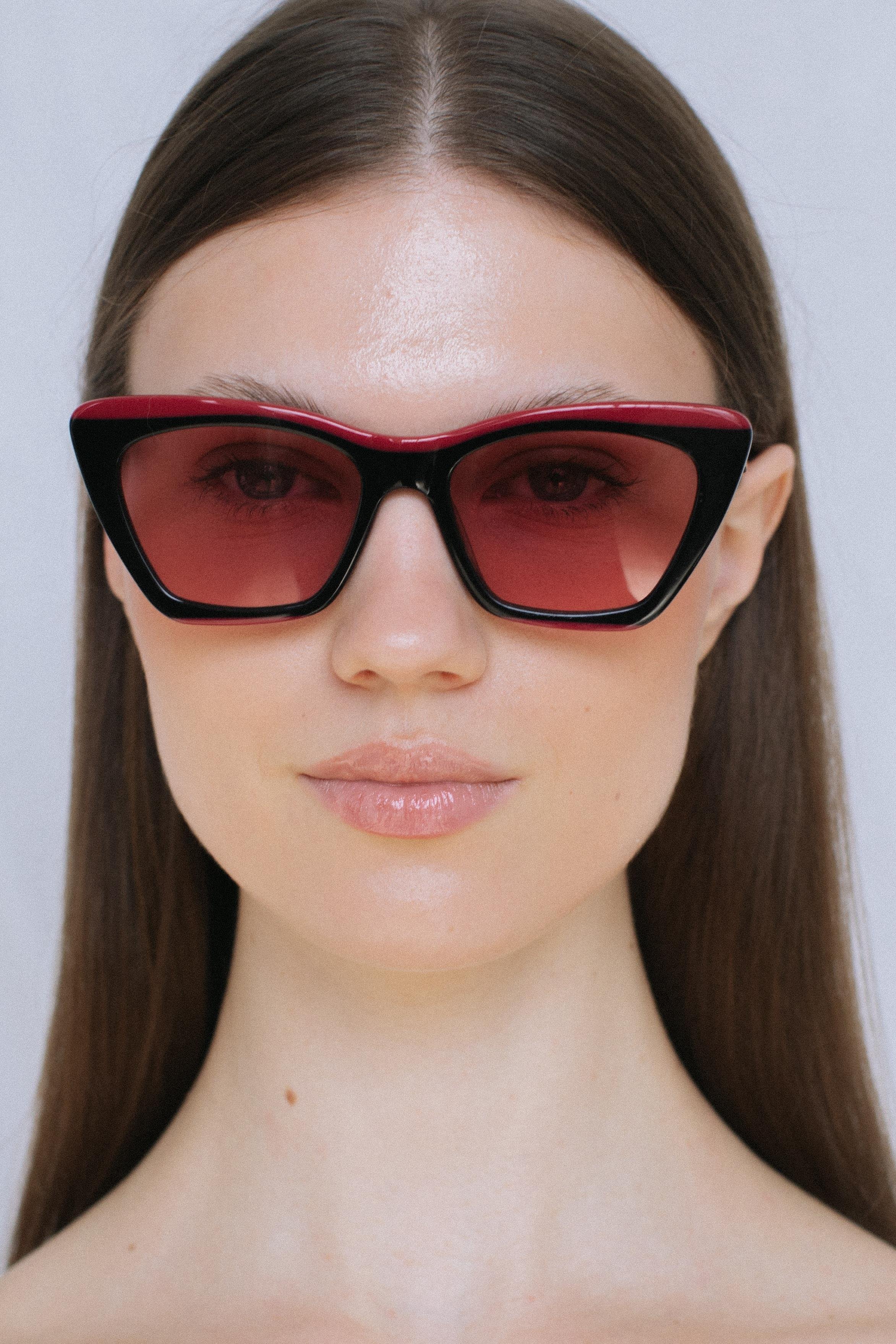 Terje Red Black Pink Güneş Gözlüğü