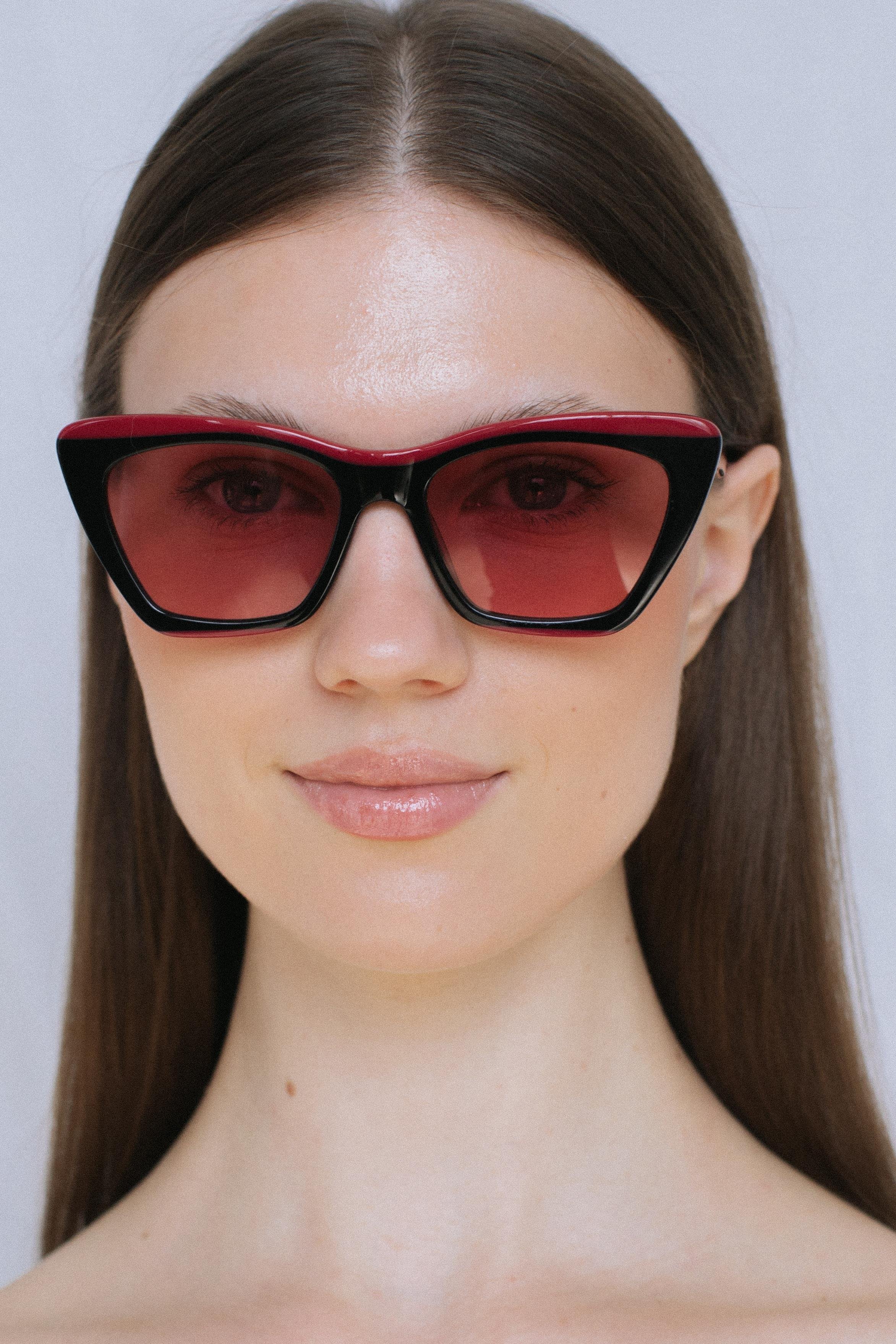 Terje Red Black Pink Güneş Gözlüğü