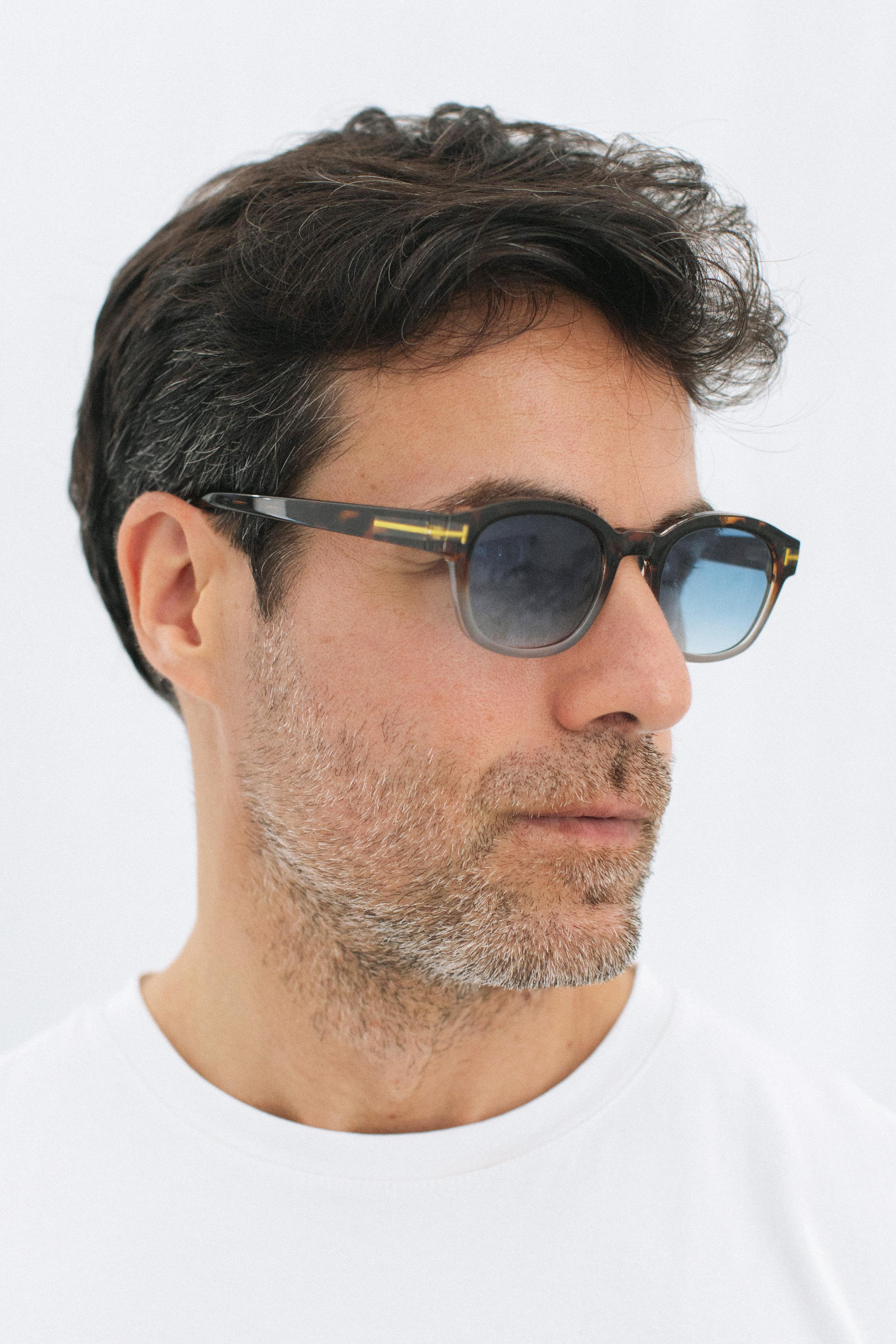 Thun Leopard Blue Degrade Erkek Güneş Gözlüğü