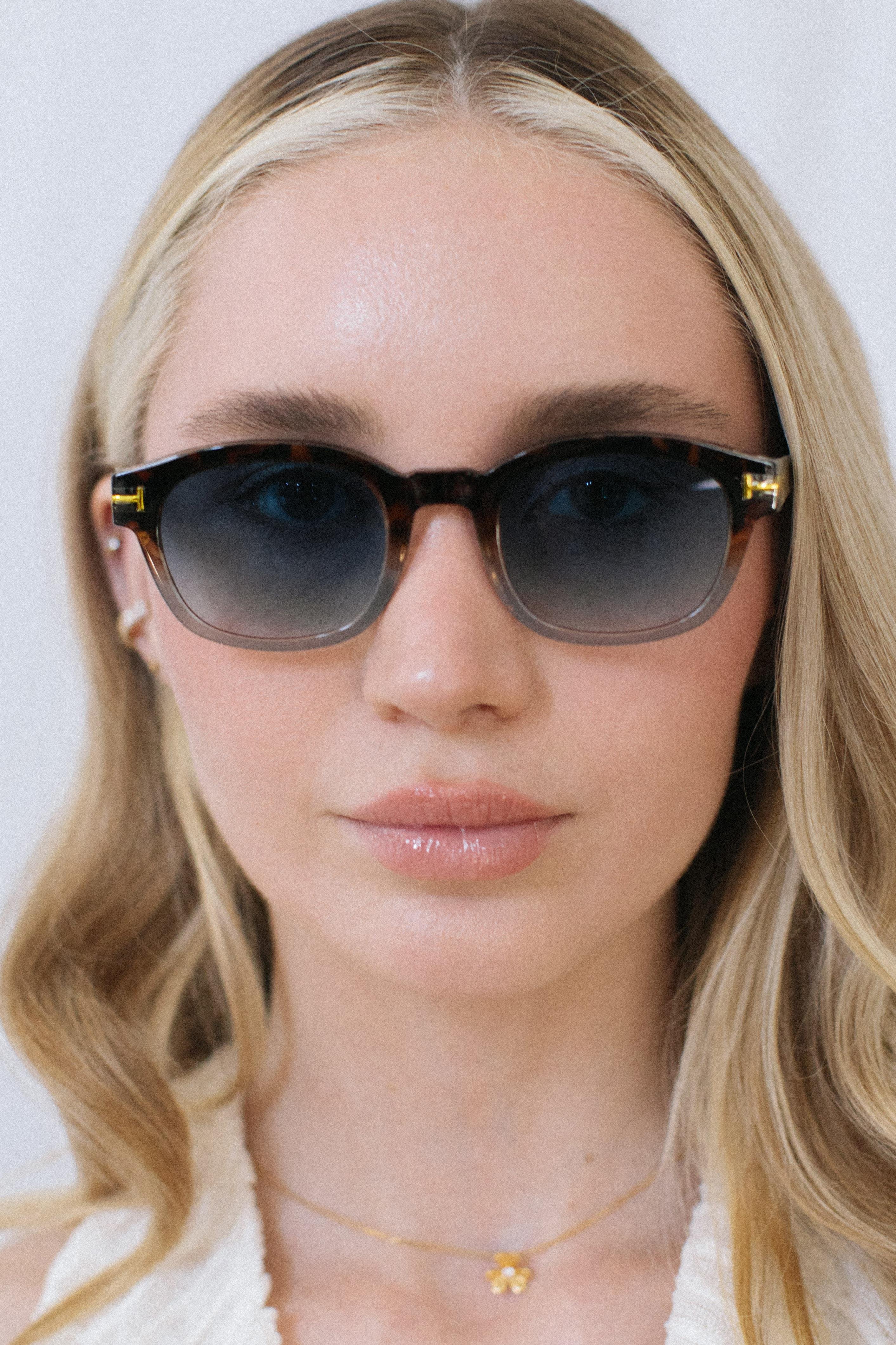 Thun Leopard Blue Degrade Güneş Gözlüğü