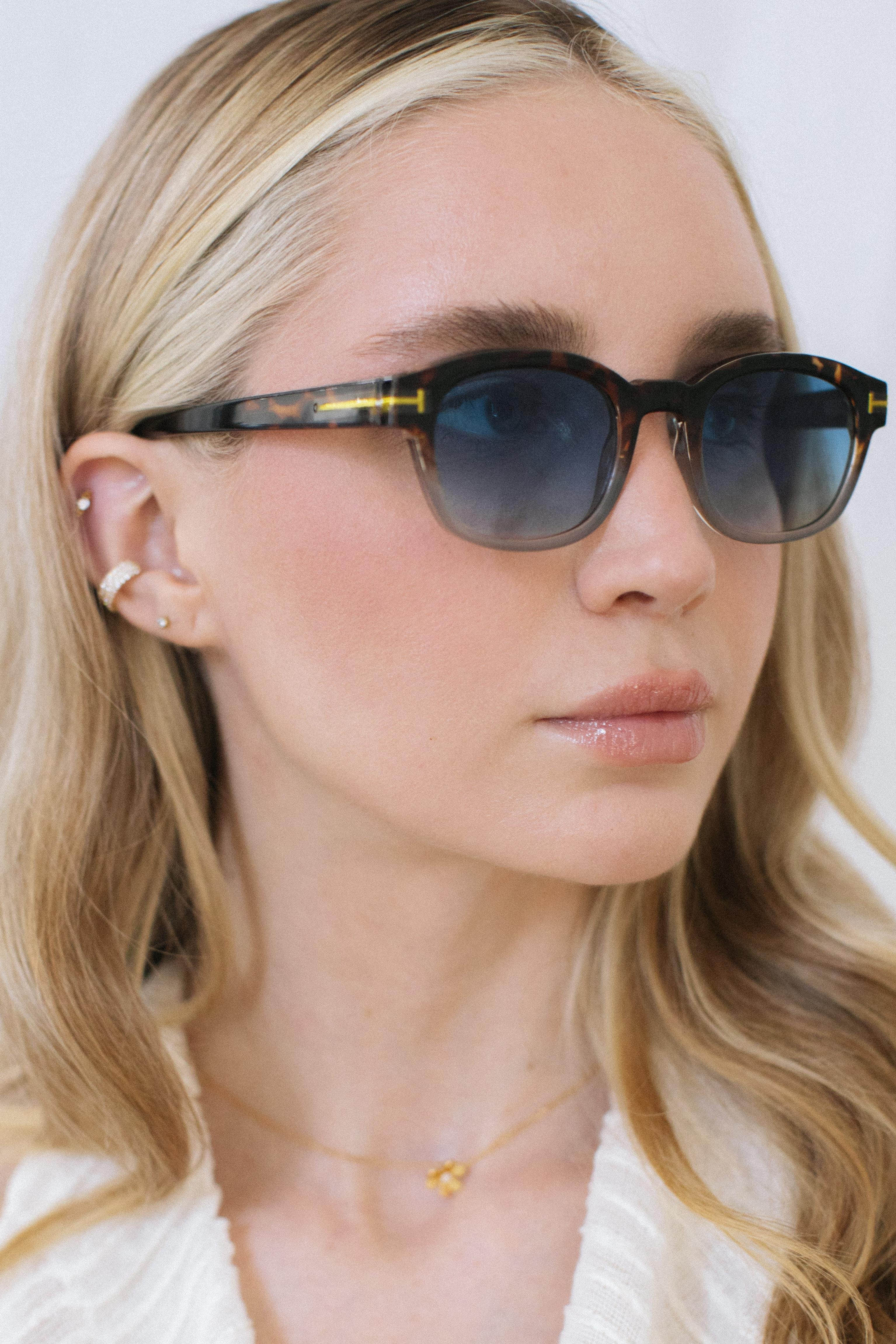 Thun Leopard Blue Degrade Güneş Gözlüğü