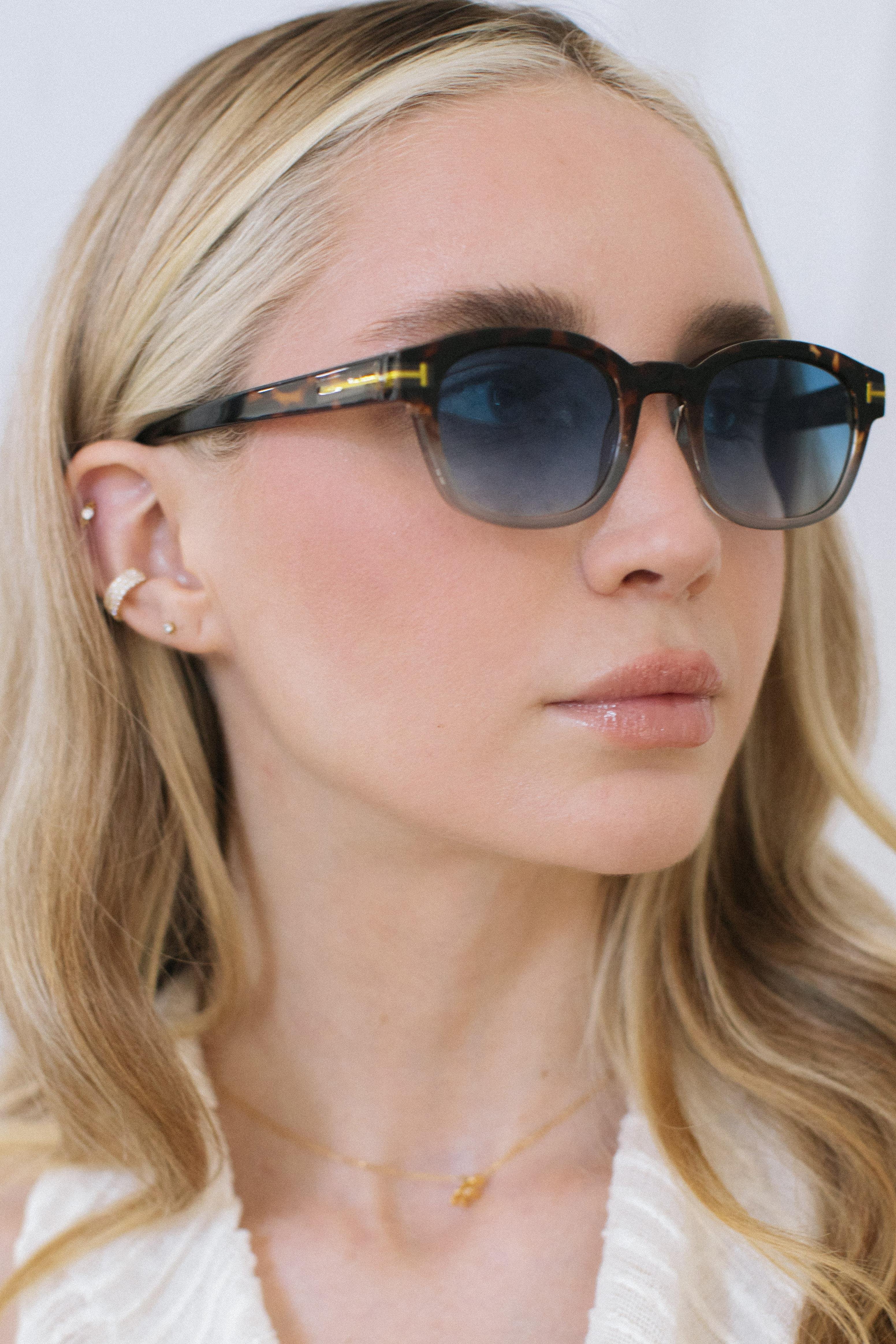 Thun Leopard Blue Degrade Güneş Gözlüğü