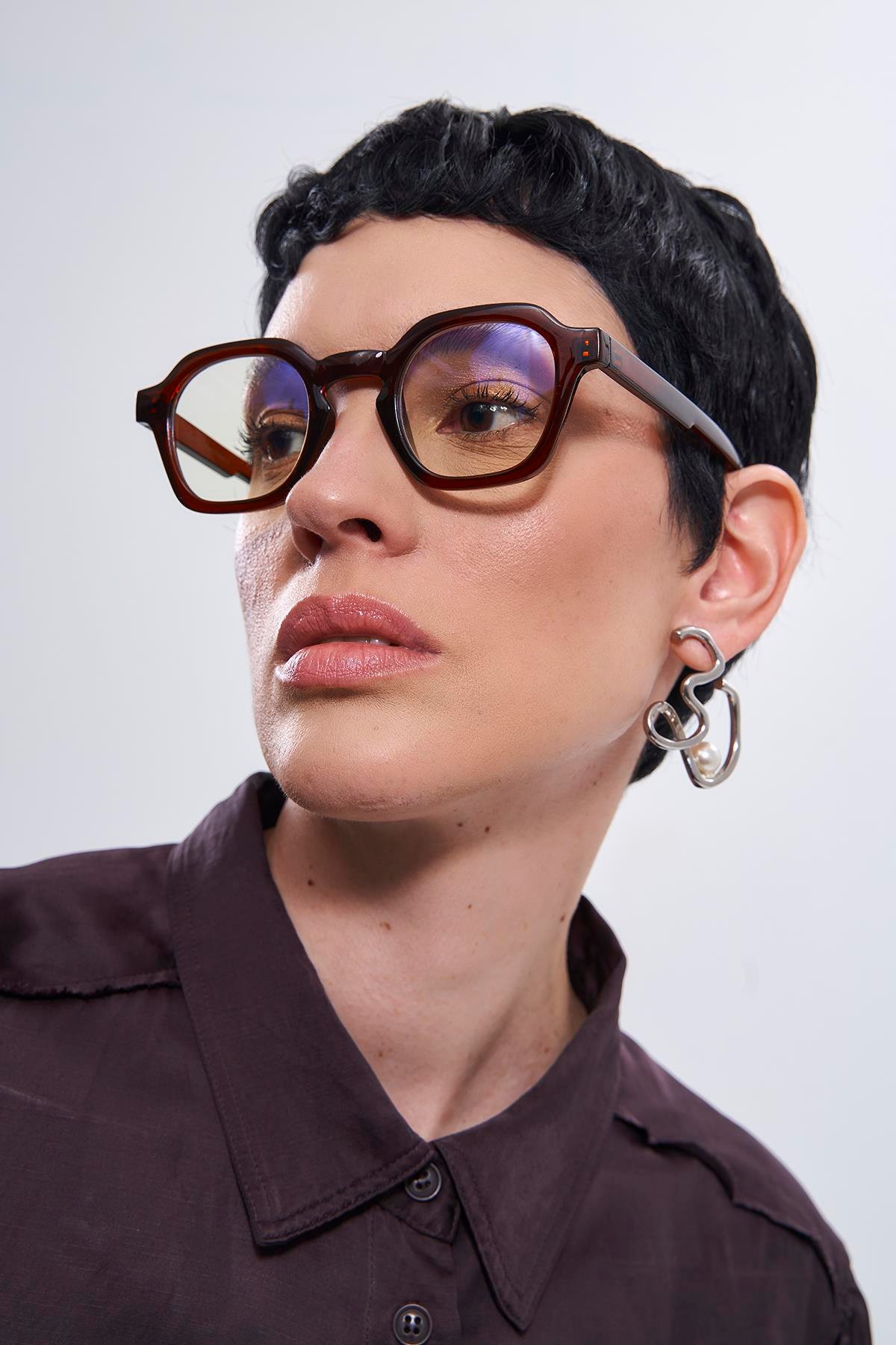 Valeno Brown Mavi Işık Koruyucu Gözlük