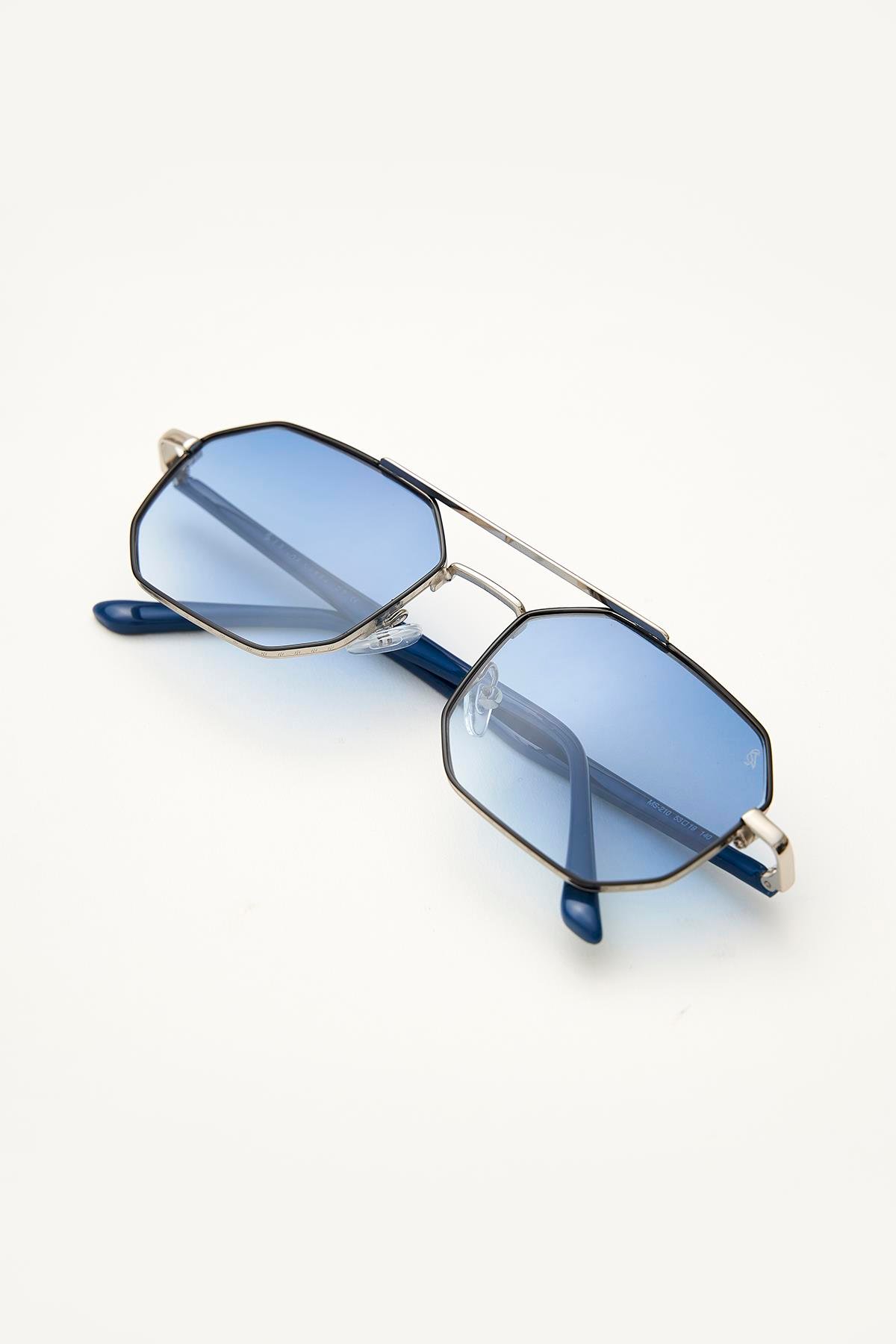 Viva Silver Black Blue Degrade Erkek Güneş Gözlüğü