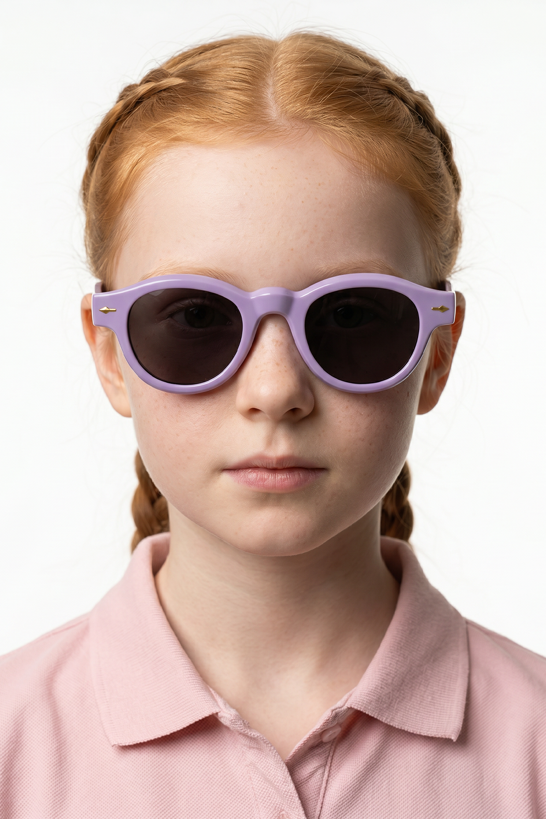 Yecil Light Purple Black Kız Çocuk Güneş Gözlüğü