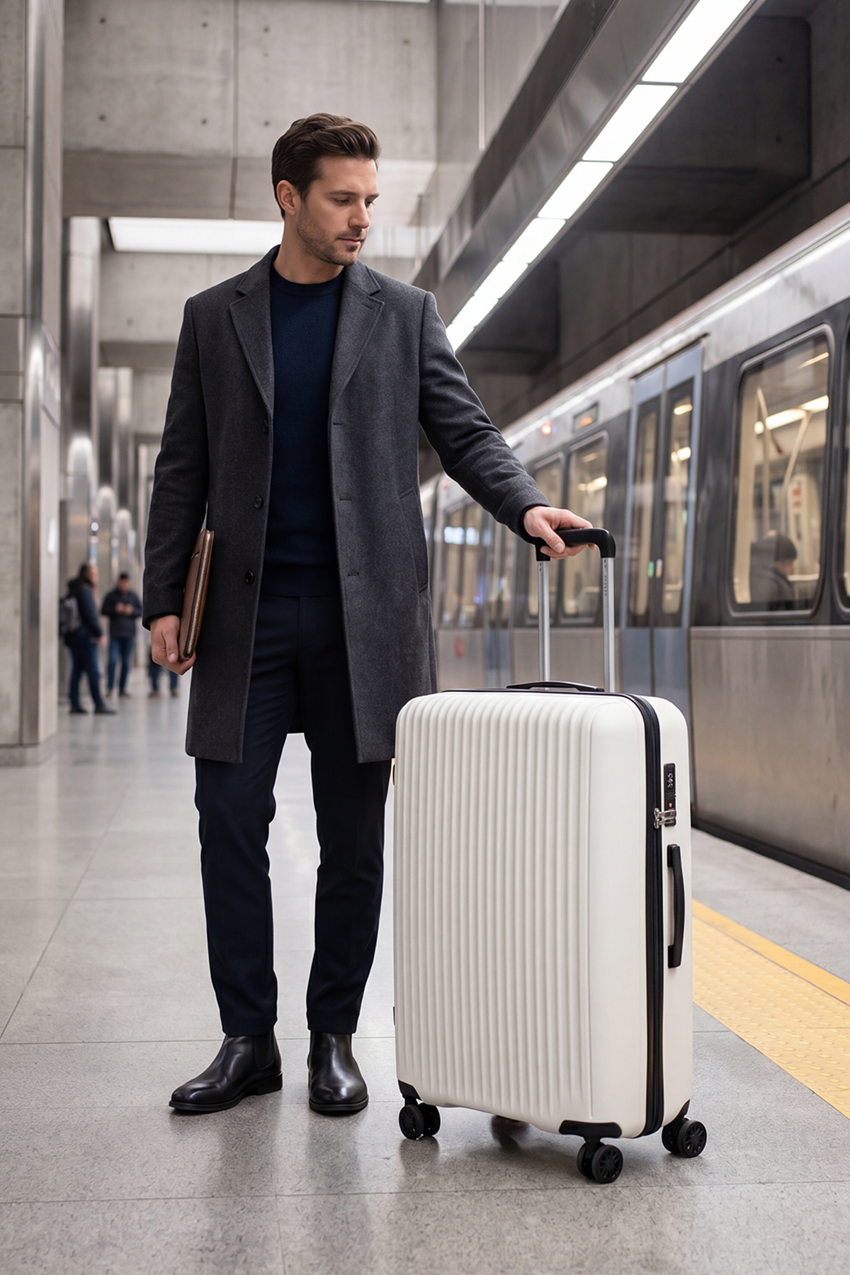 Zeplin Liva PP Polipropilen Ultra Light Büyük Boy Valiz Bej