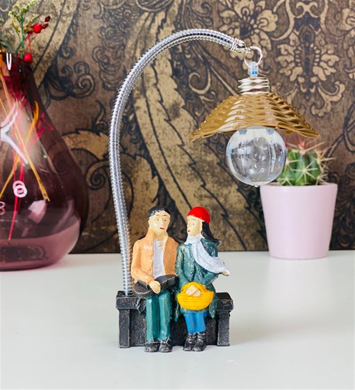  Fotoğraflı Kişiye Özel Masa Lambalı Sevgili BiblosuGiftmodaGM-1012-FOTO