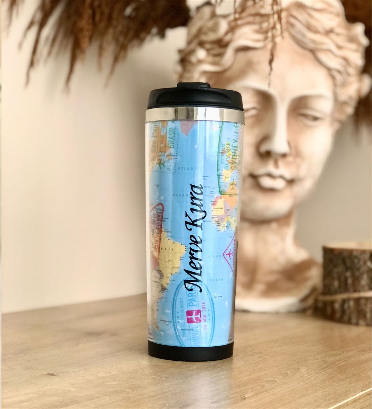  Kişiye Özel Travel Tasarımlı Mug Bardak Giftmoda Travel-Mug-Ko
