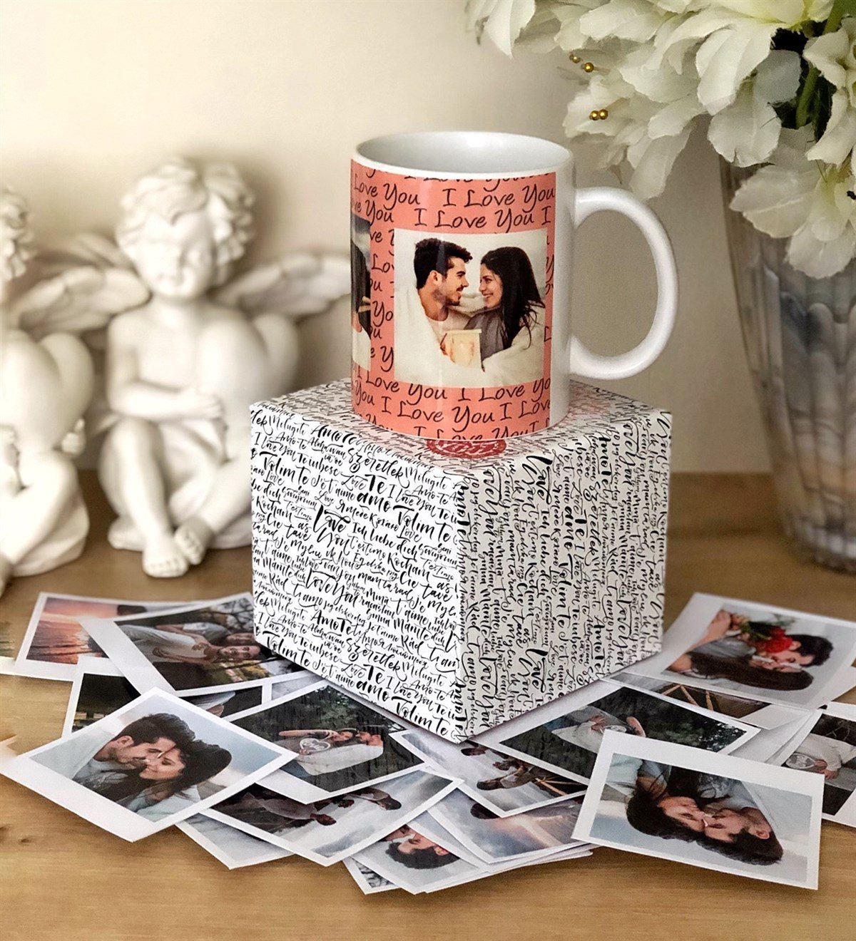 3 Poloroid Fotoğraf ve 3 Fotoğraflı Hediye Kutulu KupaGiftmoda3-poloroid-kutulu-kupa-100-dilde