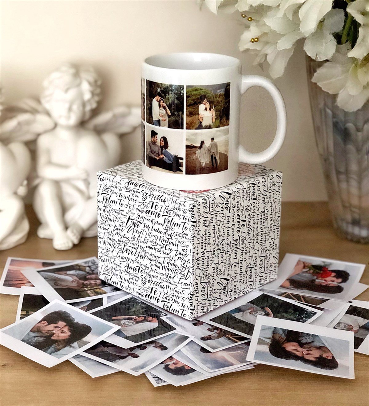 8 Poloroid Fotoğraf ve 8 Fotoğraflı Hediye Kutulu KupaGiftmoda8-poloroid-kutulu-kupa-100-dilde