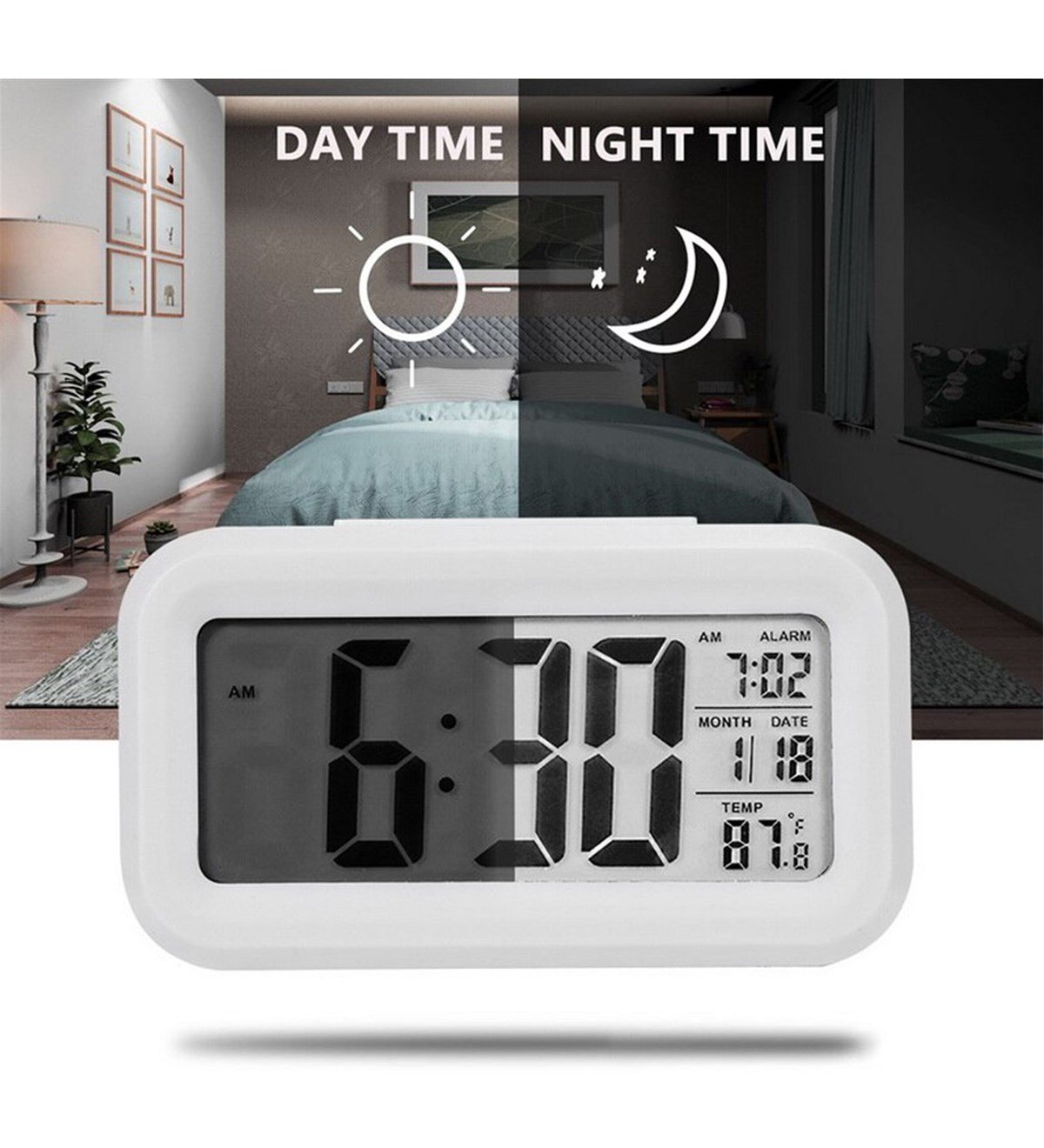 Alarmlı Dijital Masa Saati GiftmodaGM-1100