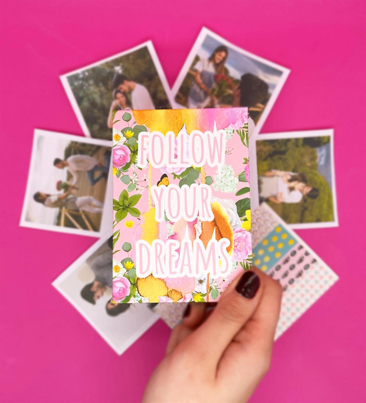 Kişiye Özel 6 Fotoğraflı Follow Your Dreams Mini AlbümgiftmodaGmd100665