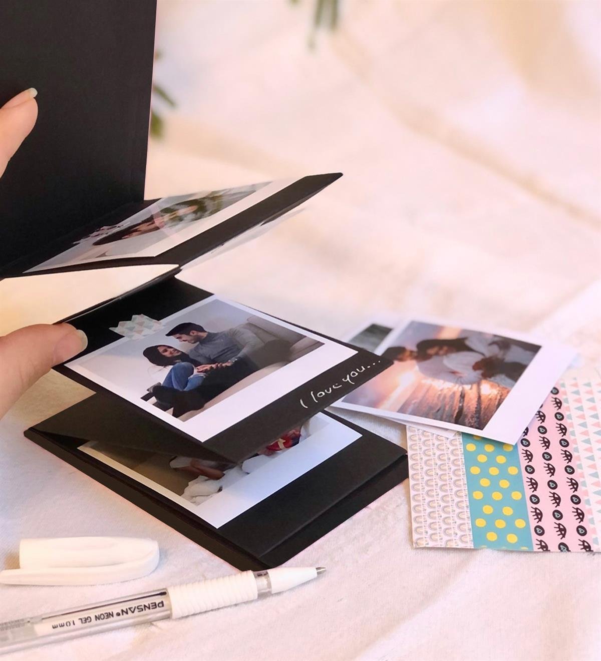 Kişiye Özel 6 Fotoğraflı Sevimli Kedi Mini AlbümgiftmodaGmd100659