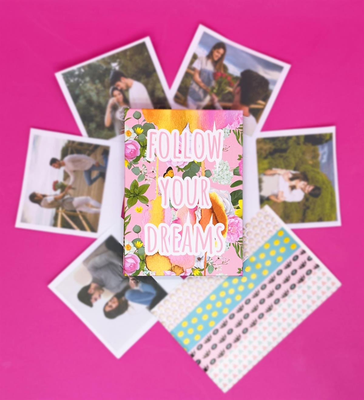 Kişiye Özel 6 Fotoğraflı Follow Your Dreams Mini AlbümgiftmodaGmd100665