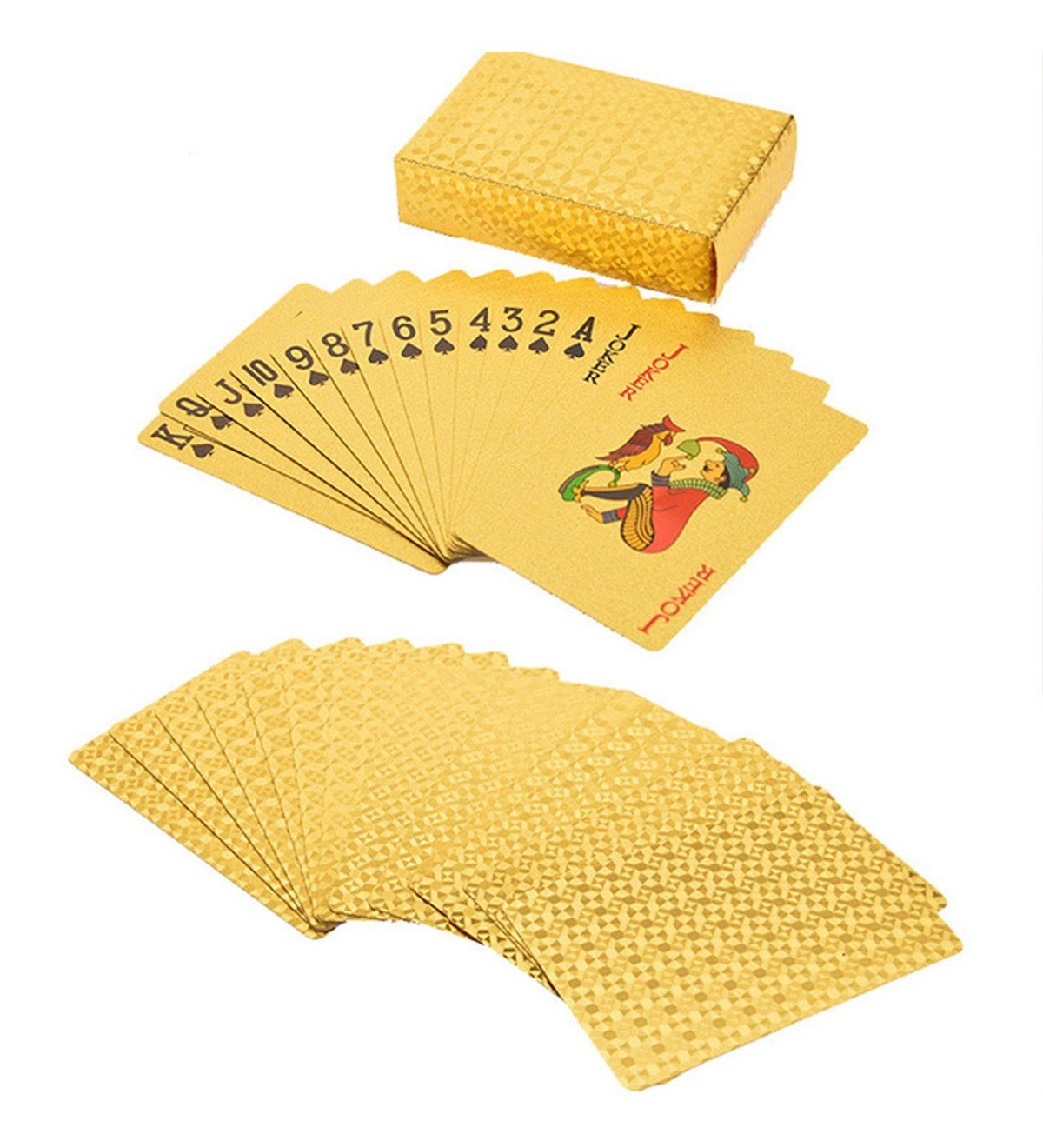 Altın Kaplama İskambil Oyun KartıGiftmodaGM-2502-Gold