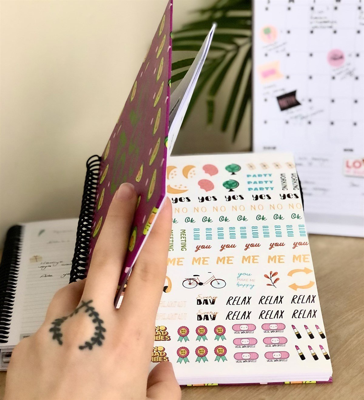 Avacado Tarihsiz Haftalık PlanlayıcıGiftmodaGmp-011