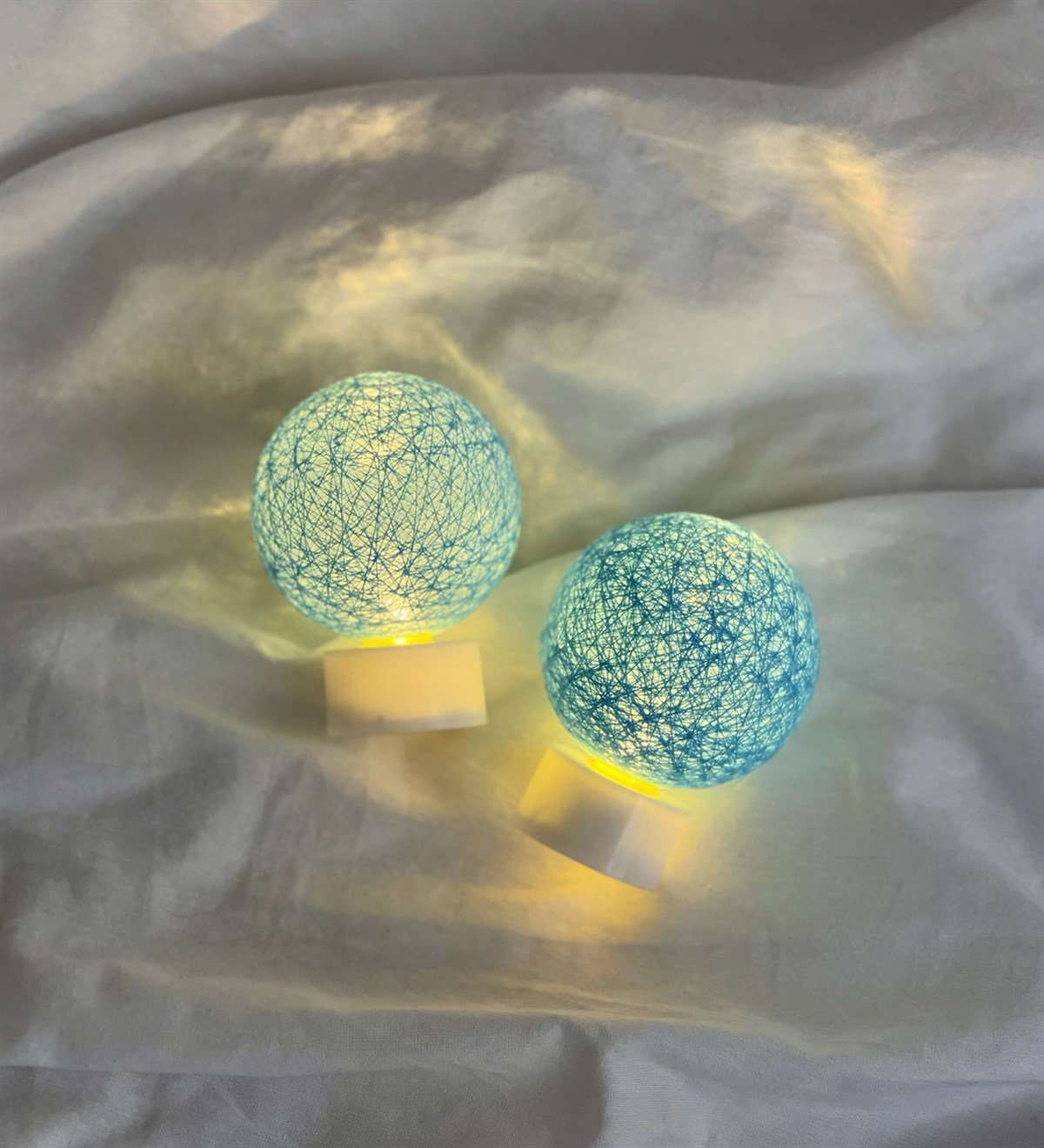 Mini Hasır 2'li Gece LambasıgiftmodaGM-4157