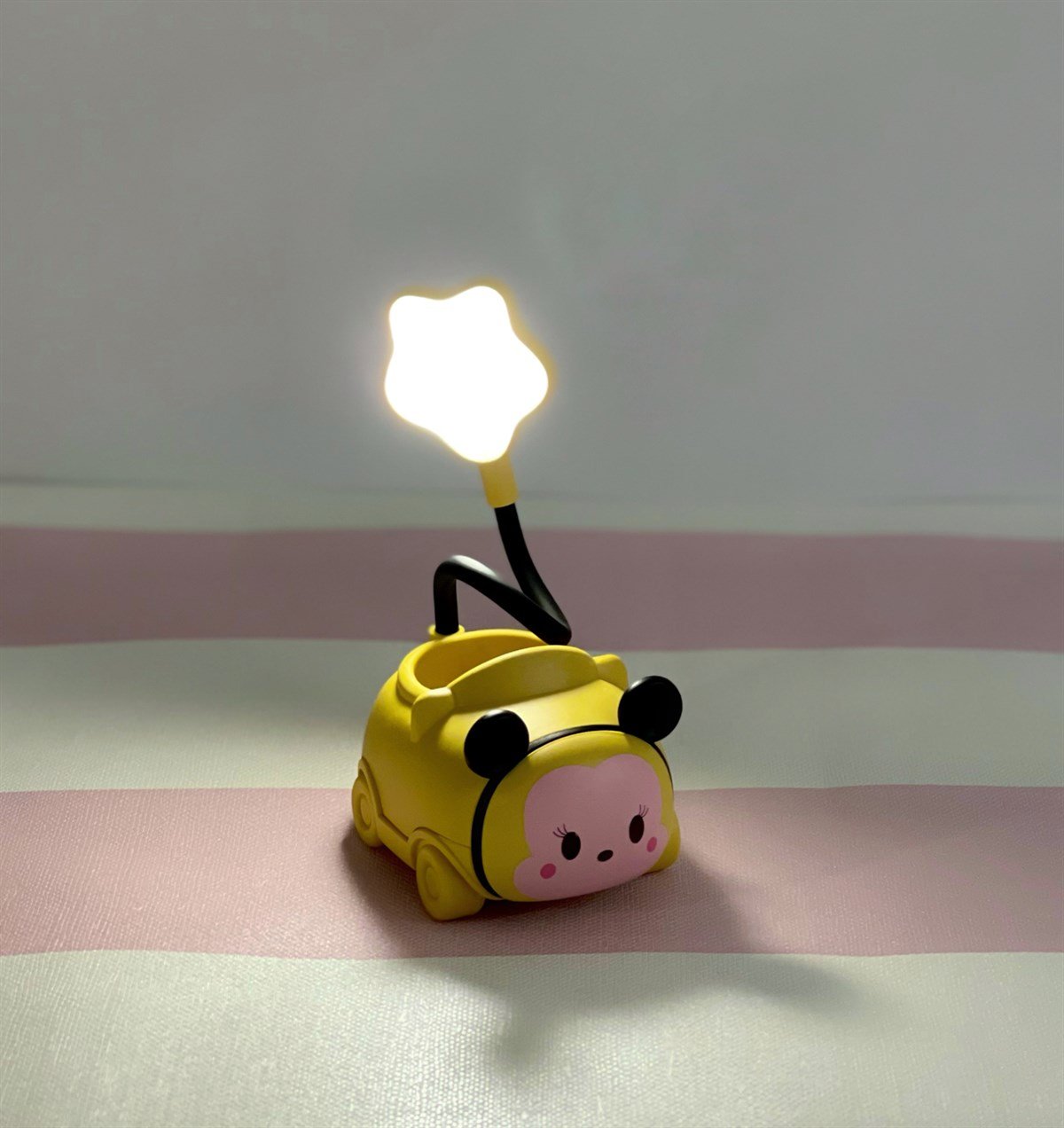 Sevimli Mini Fare Tasarımlı Şarjlı Masa LambasıGiftmodaGm-4206