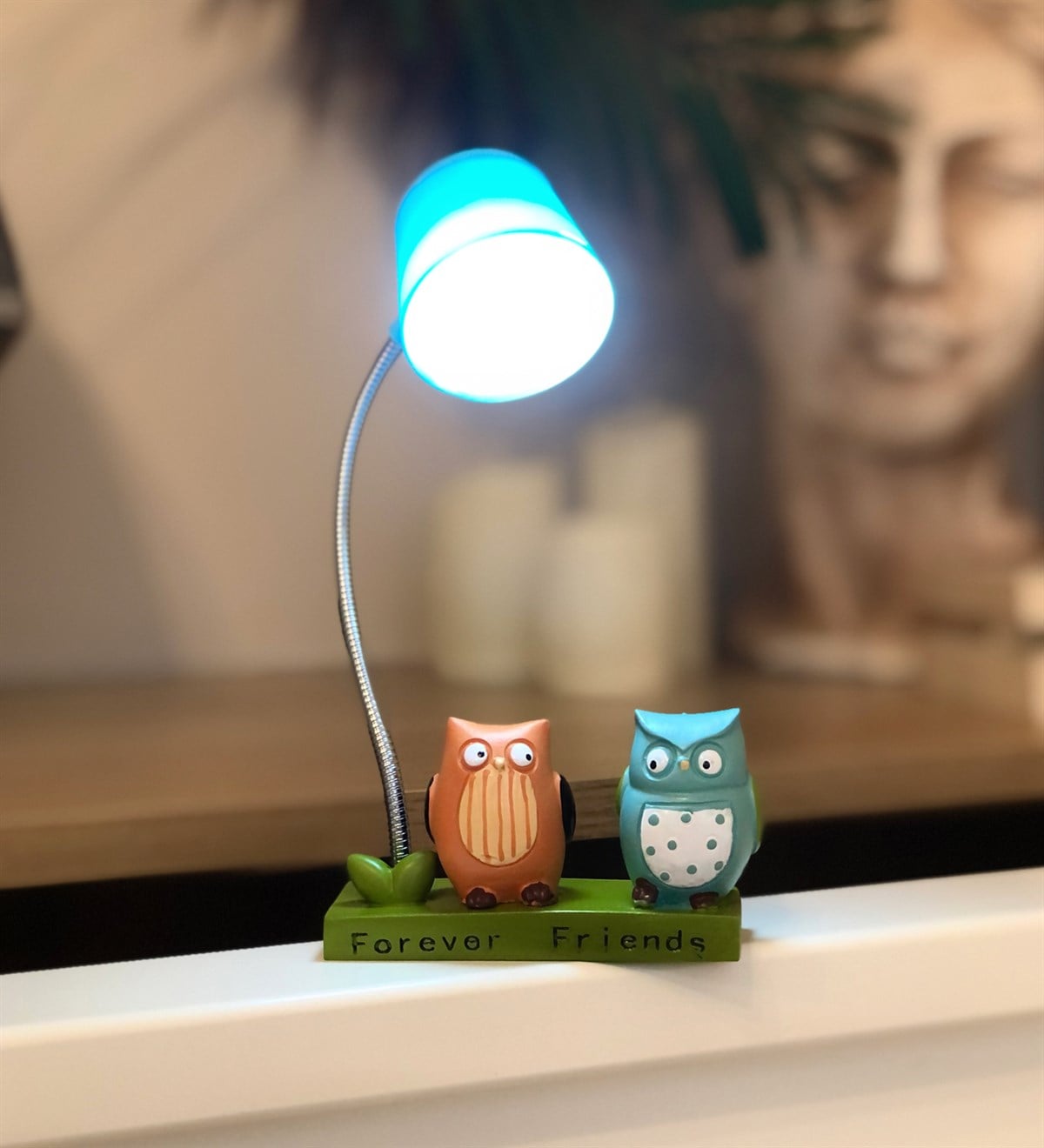 Baykuş Işıklı Masa LambasıGiftmodaGM-4092	