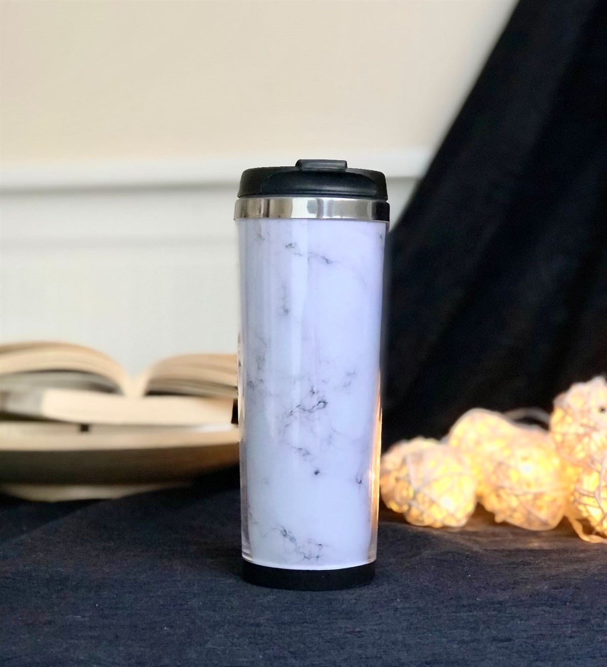 Beyaz Mermer Tasarımlı Mug BardakGiftmodaBeyaz-Mermer-Mug-