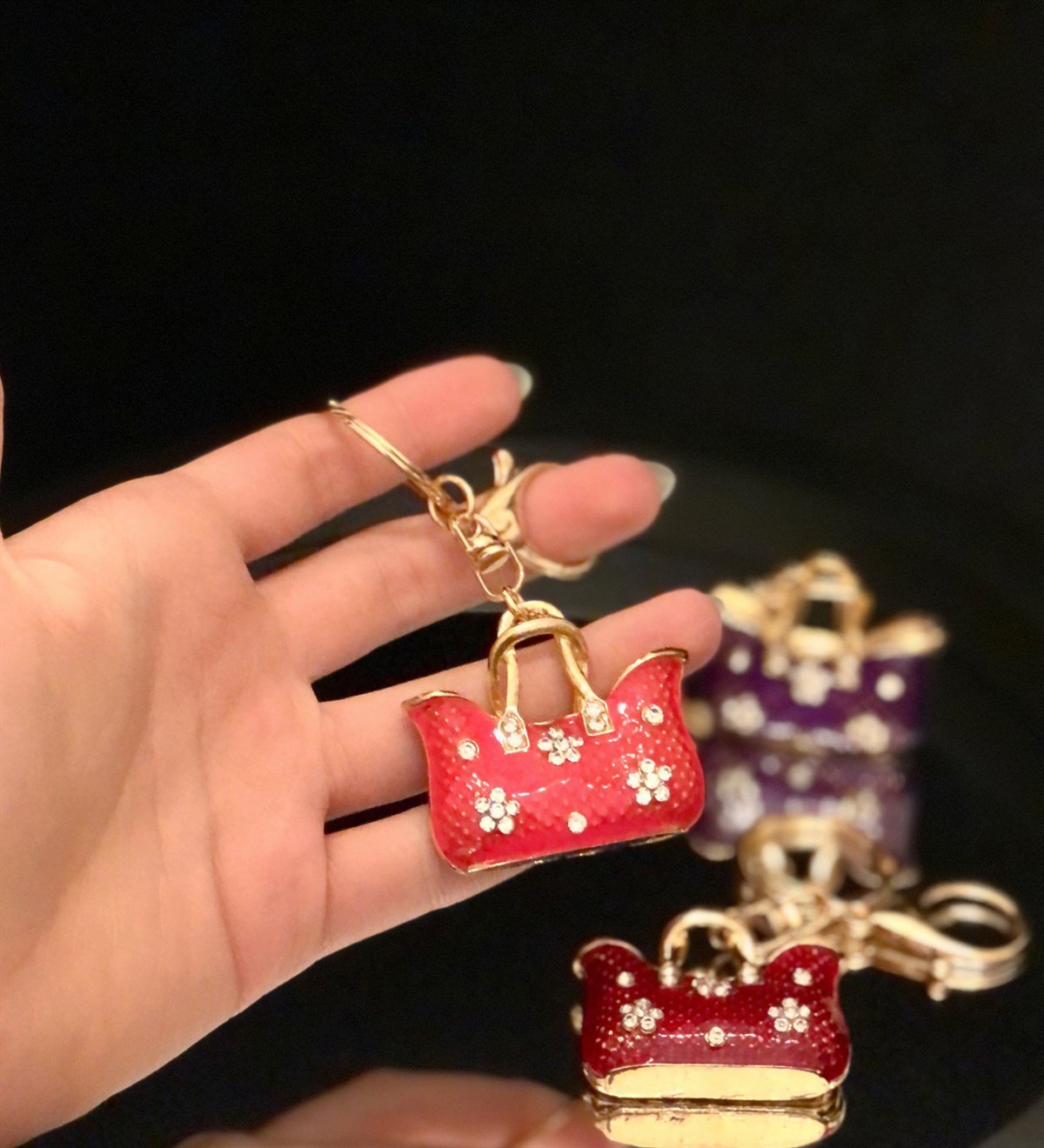 Çanta Figürlü Taşlı AnahtarlıkGiftmodaGman100009