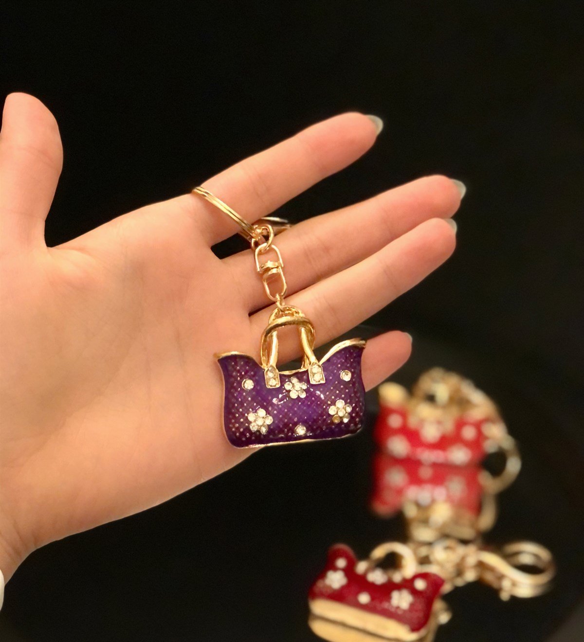 Çanta Figürlü Taşlı AnahtarlıkGiftmodaGman100009