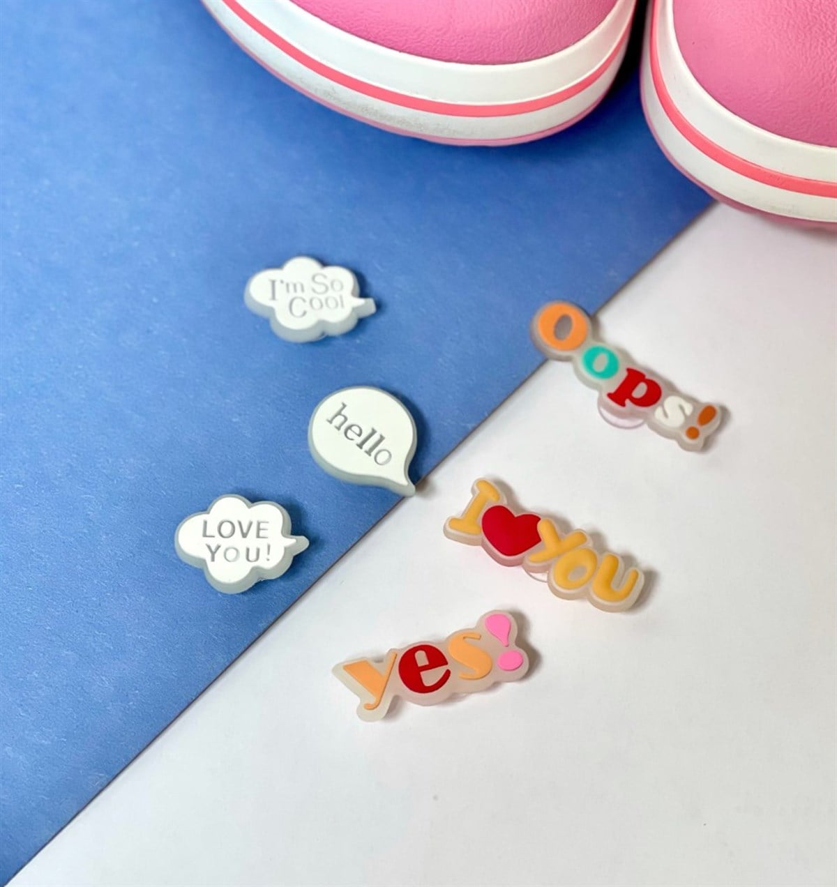 Crocs Jibbitz Fosforlu Terlik Süsü I Love You Serisi 6'lı GiftmodaGmjb00020