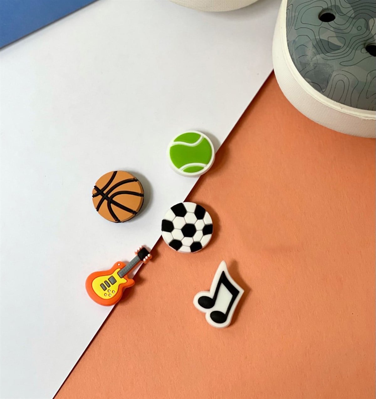 Crocs Jibbitz Terlik Süsü 5'li Spor Ve Müzik SerisigiftmodaGmjb00011