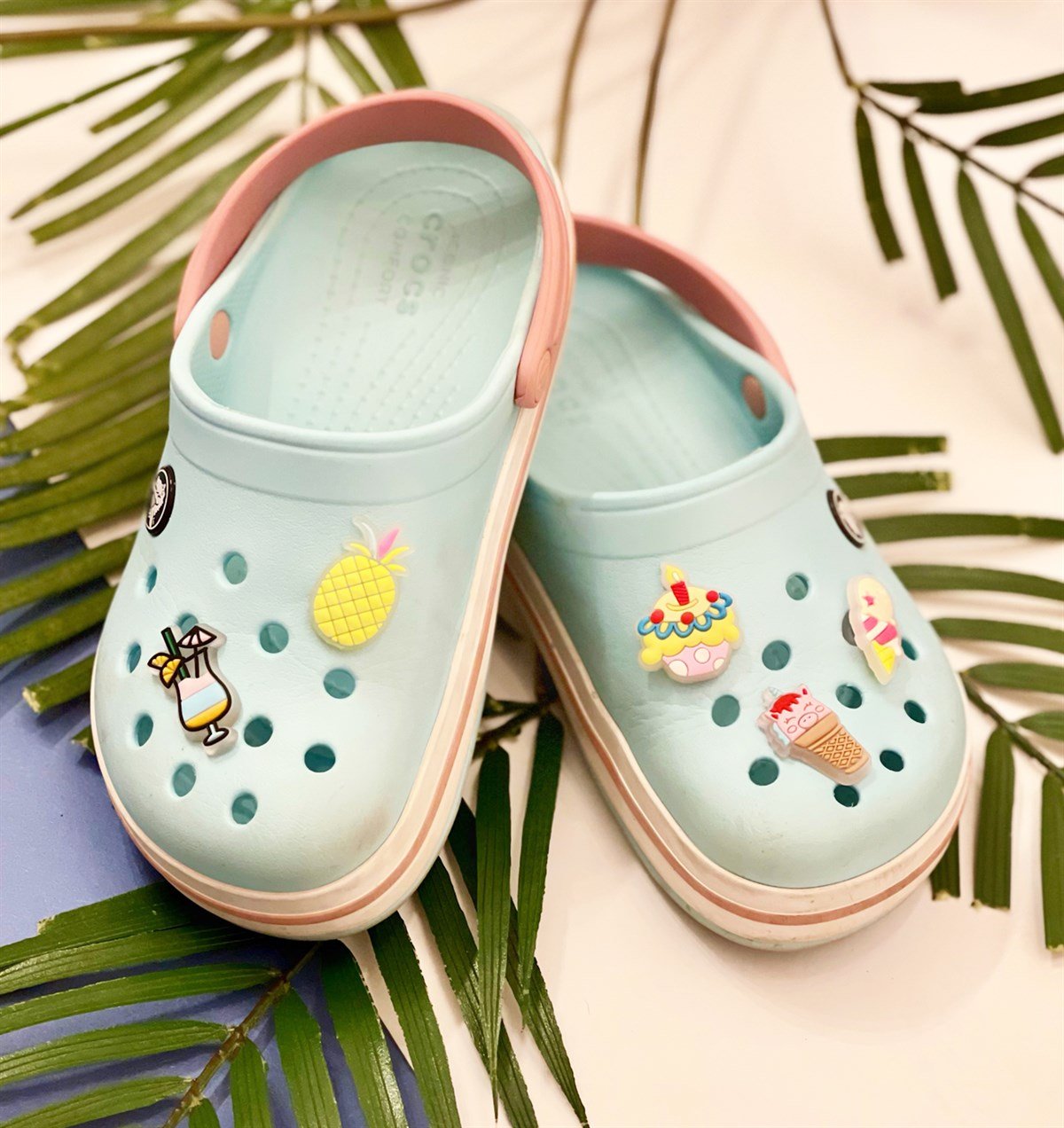 Crocs Jibbitz Fosforlu Terlik Süsü 5'li Tatil SerisiGiftmodaGmjb00019