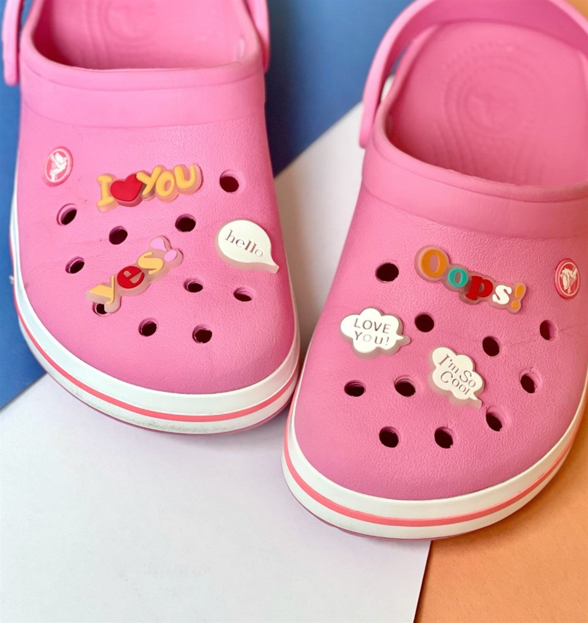 Crocs Jibbitz Fosforlu Terlik Süsü I Love You Serisi 6'lı GiftmodaGmjb00020