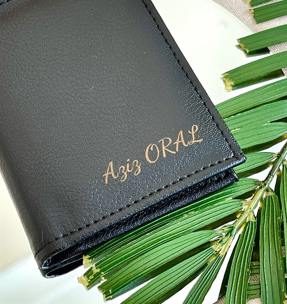 Kişiye Özel Dikey Siyah CüzdanGiftmodaGmcd00002