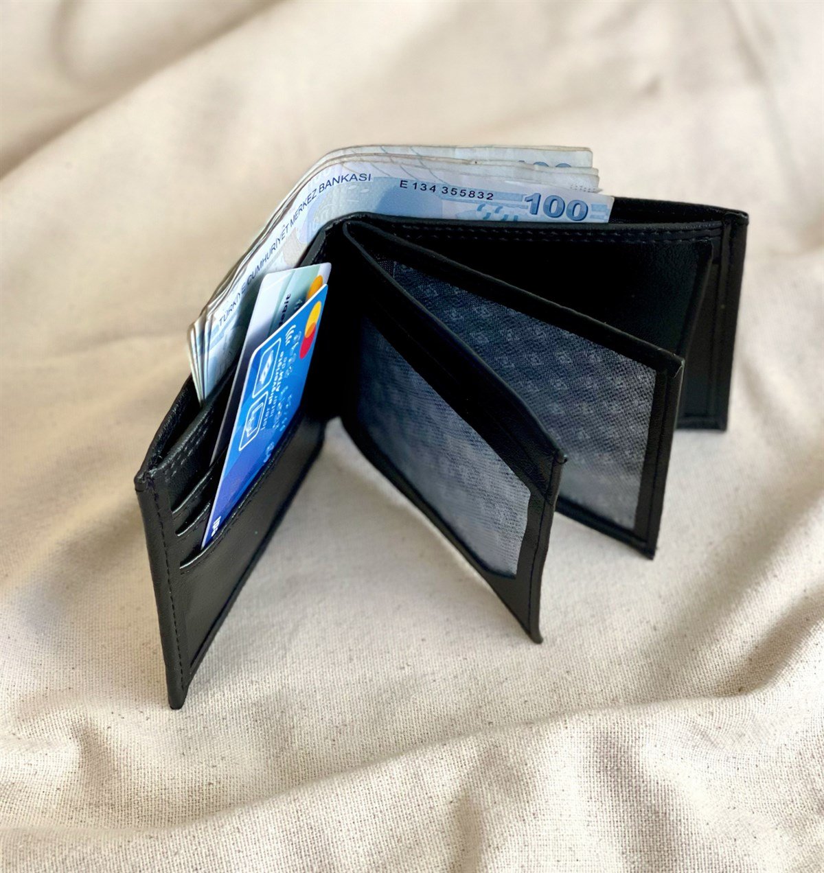 Yatay Siyah CüzdanGiftmodaGmcd00004