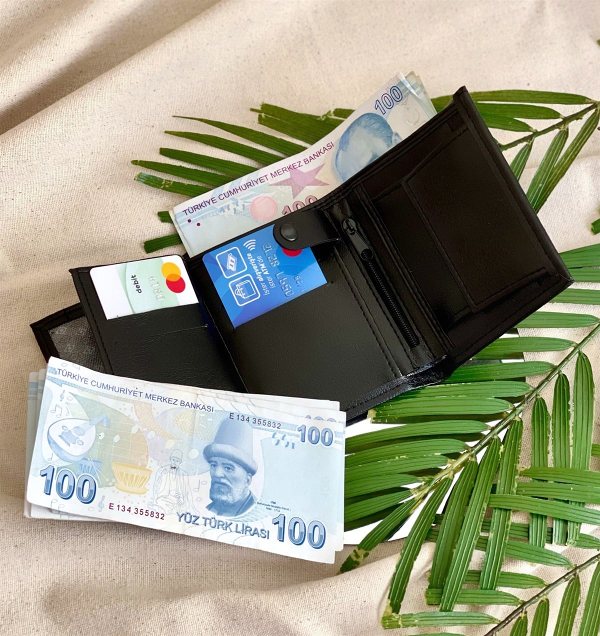 Kişiye Özel Dikey Siyah CüzdanGiftmodaGmcd00002