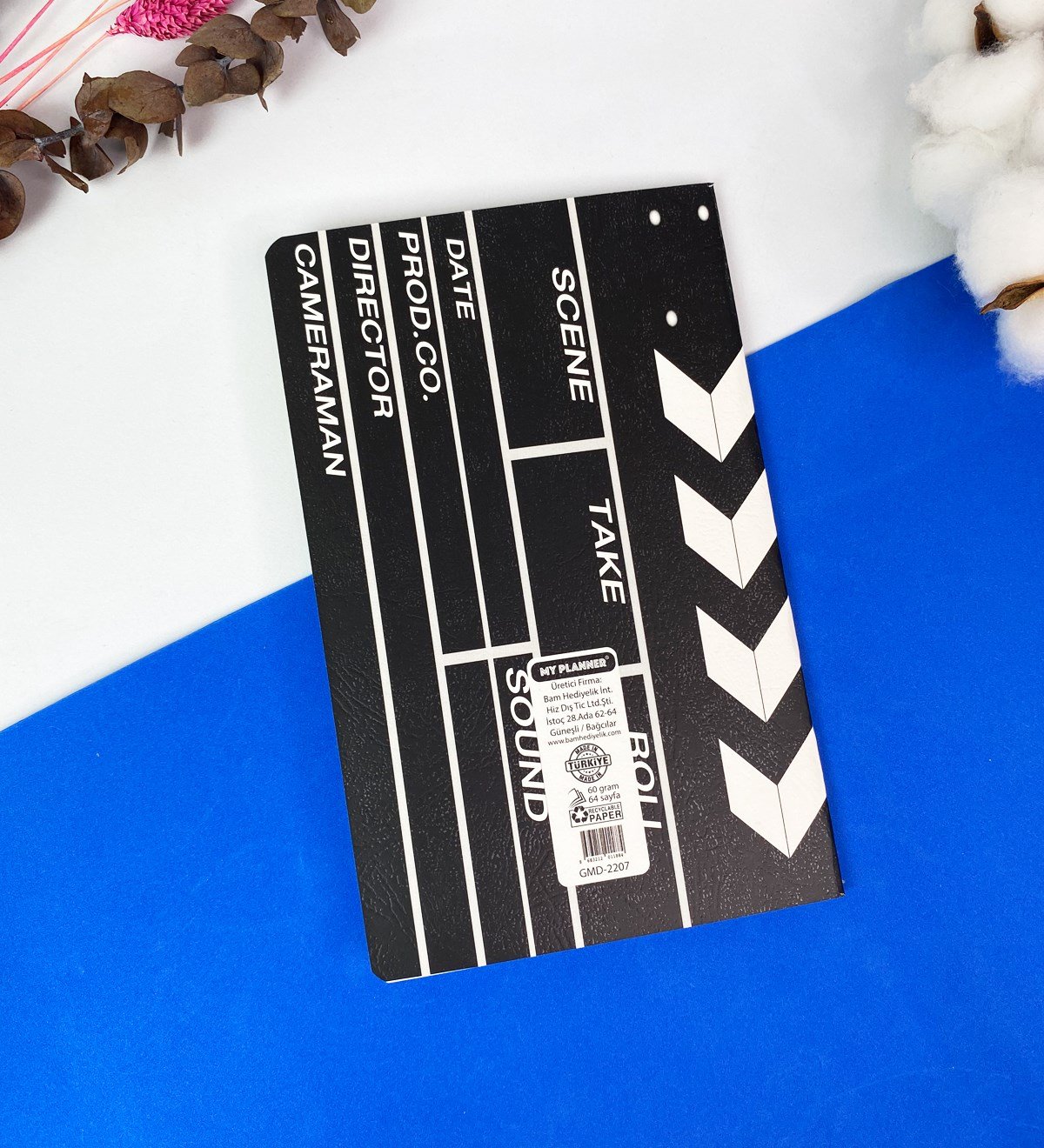 Klaket Tasarımlı Dikişli DeftergiftmodaGmd100345