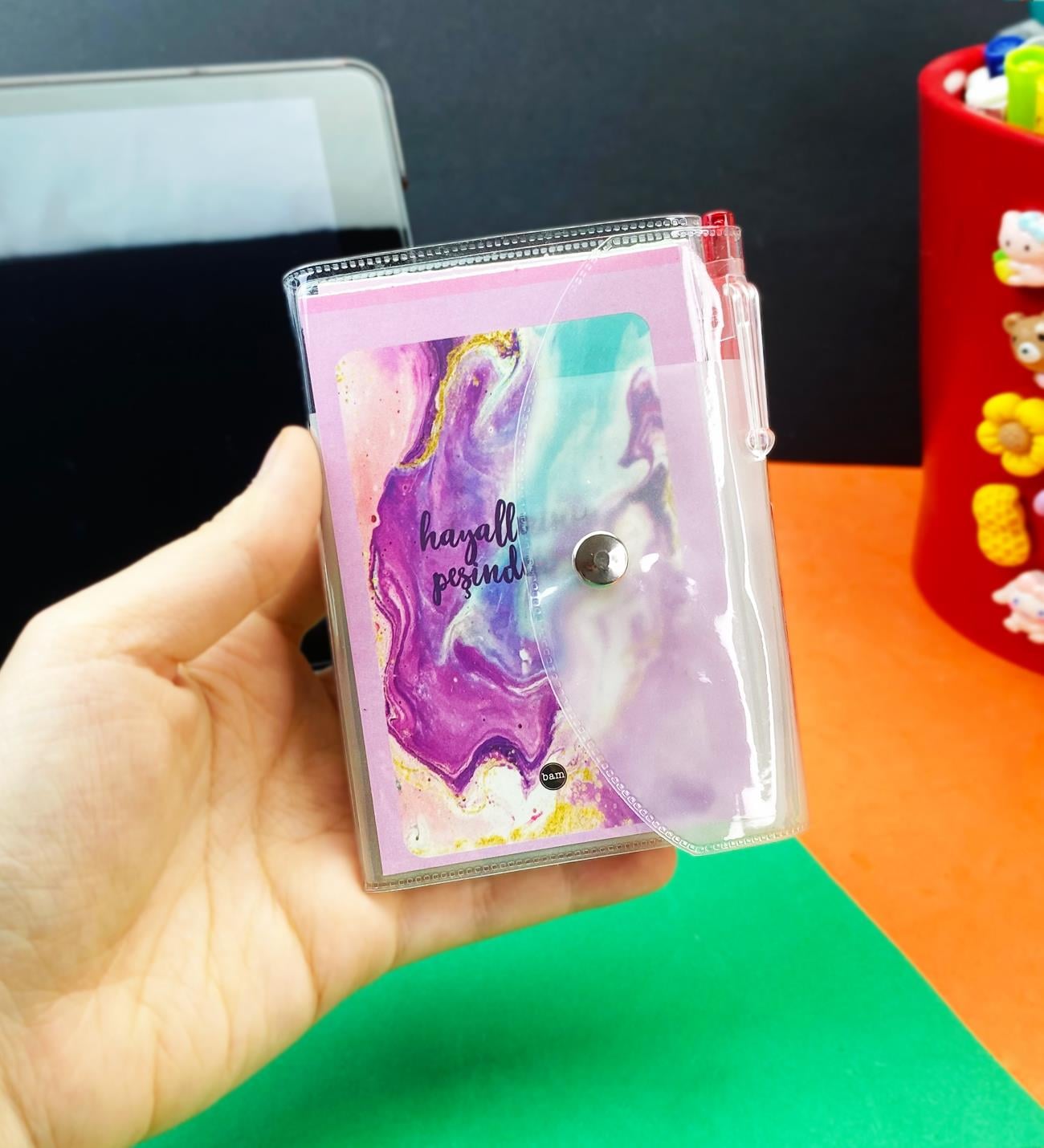 Hayallerinin Peşinden Git Tasarımlı PP Mini Çanta Defter Ve Kalem SetgiftmodaBAM-1146