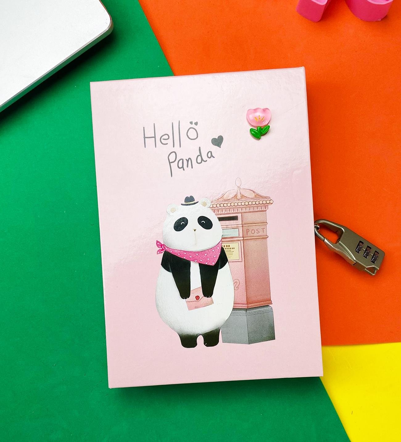 Panda Tasarımlı Kilitli Günlük DeftergiftmodaBM-1074