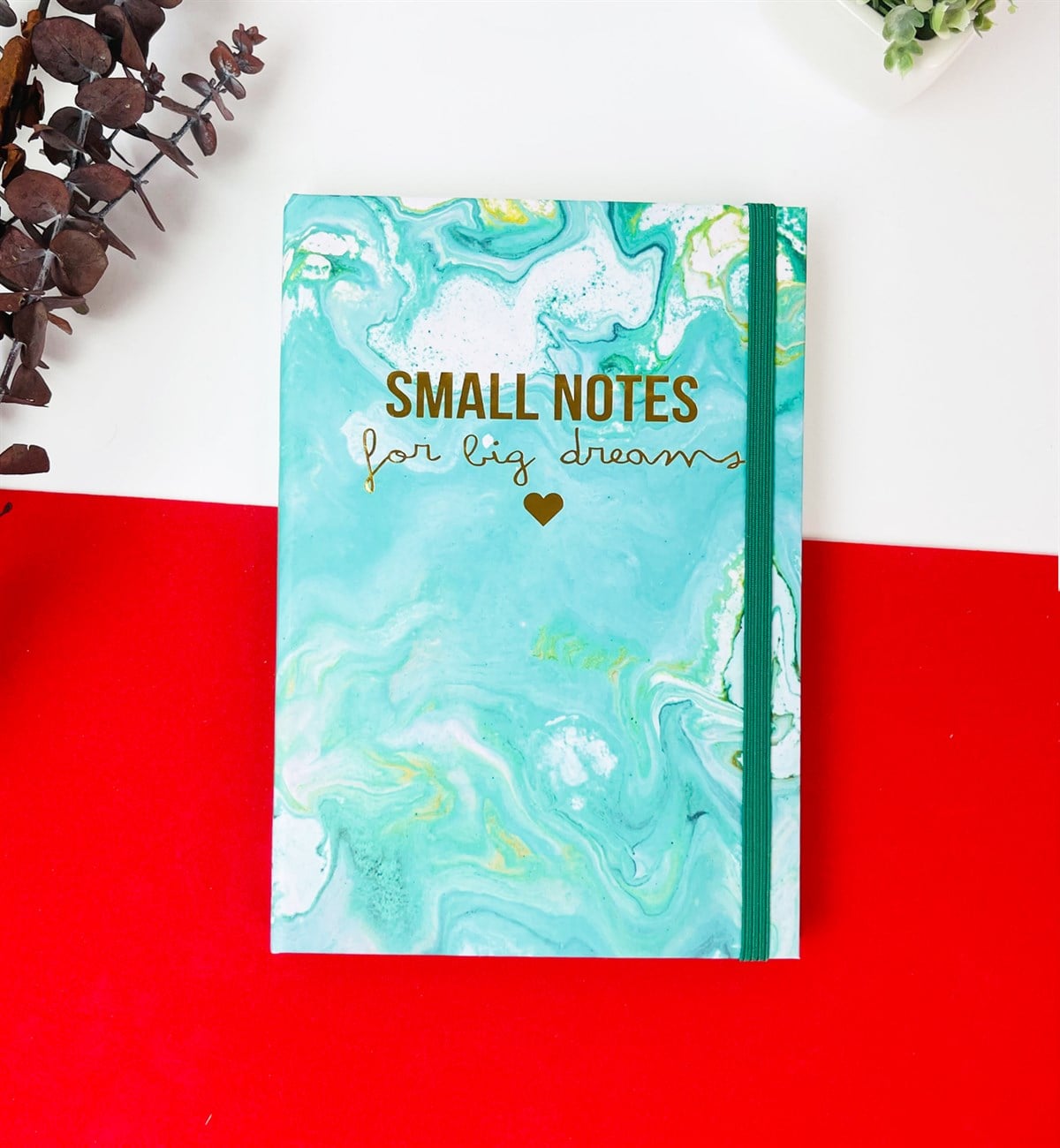 Small Notes Tasarımlı Lastikli DeftergiftmodaGmd100076