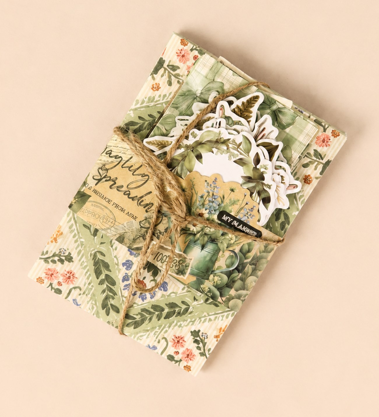 Vintage Scrapbook Başlangıç Dekoratif Kağıt Seti giftmodaBM-2584