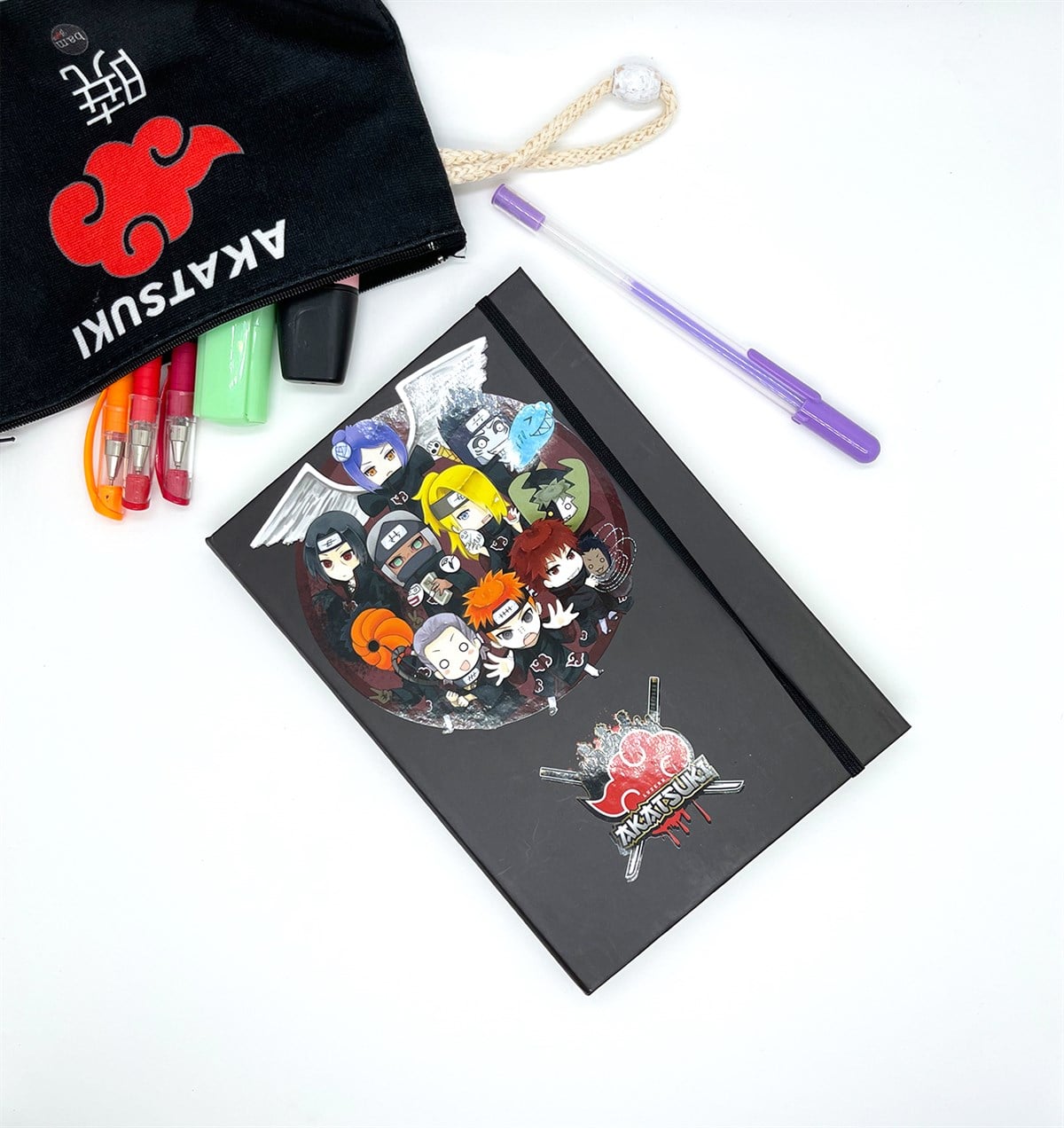 Akatsukı Tasarımlı Lastikli Defter	giftmodaGmd100090