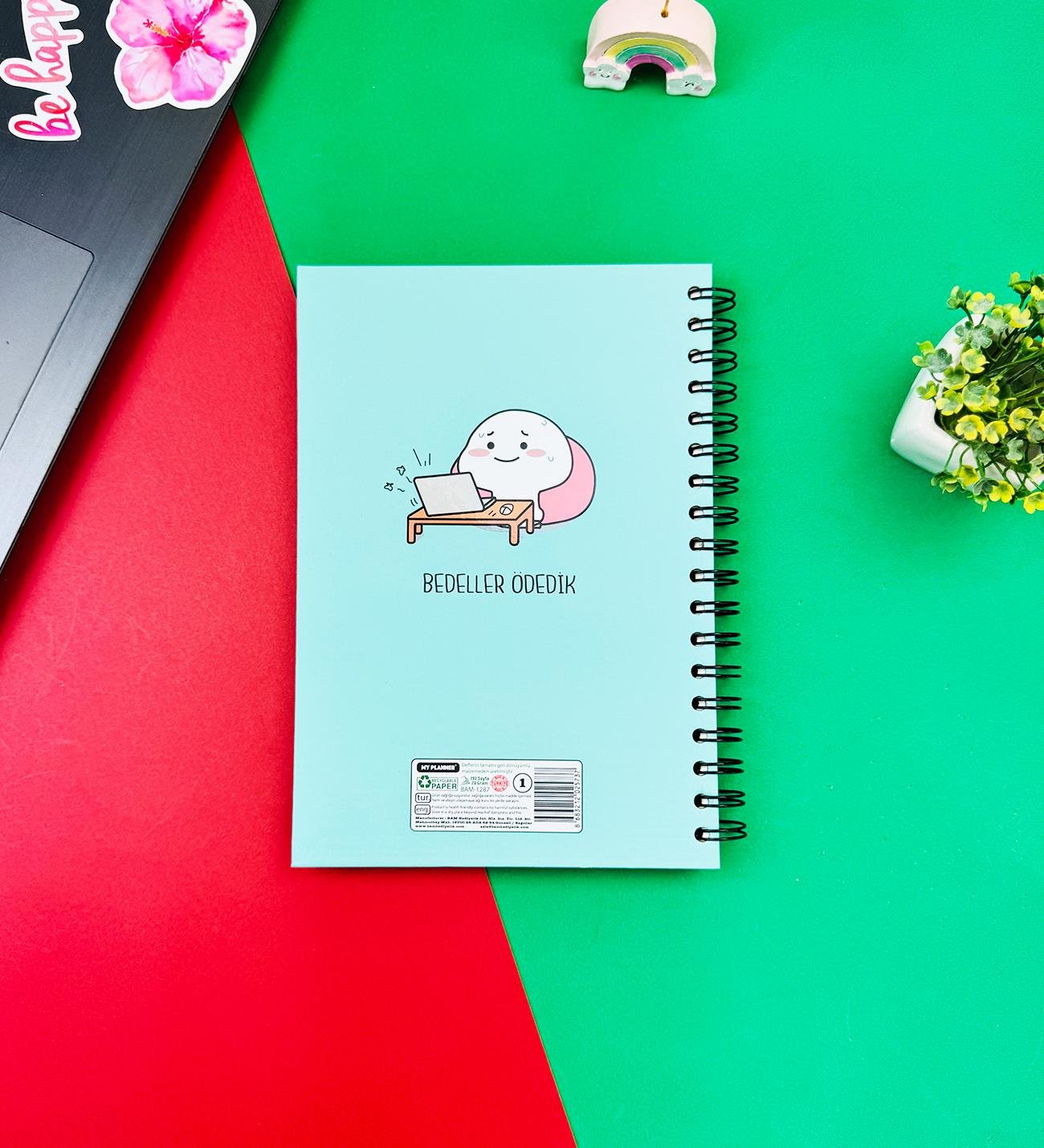 Yaşıyosun Bu Hayatı Tasarımlı Spiralli DeftergiftmodaGmd100190