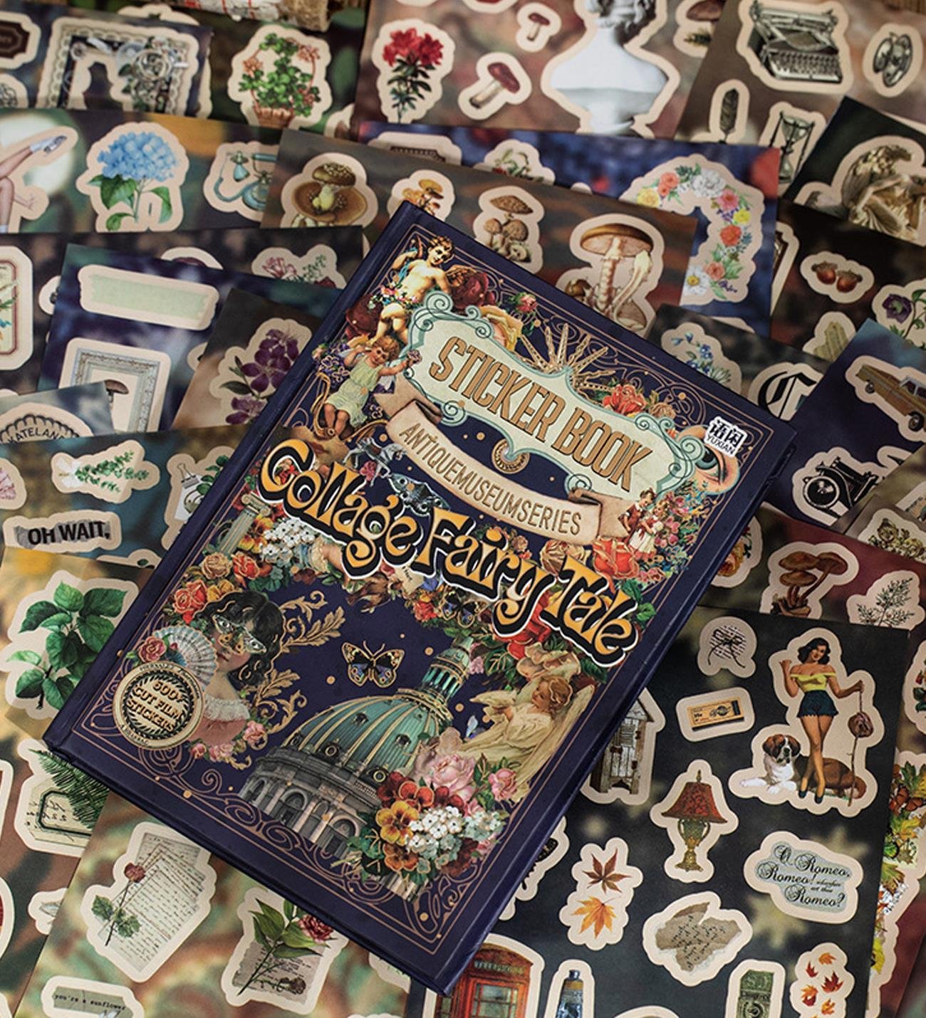 Vintage Tarz Sticker Kitabı – 45 YaprakgiftmodaBM-1895	